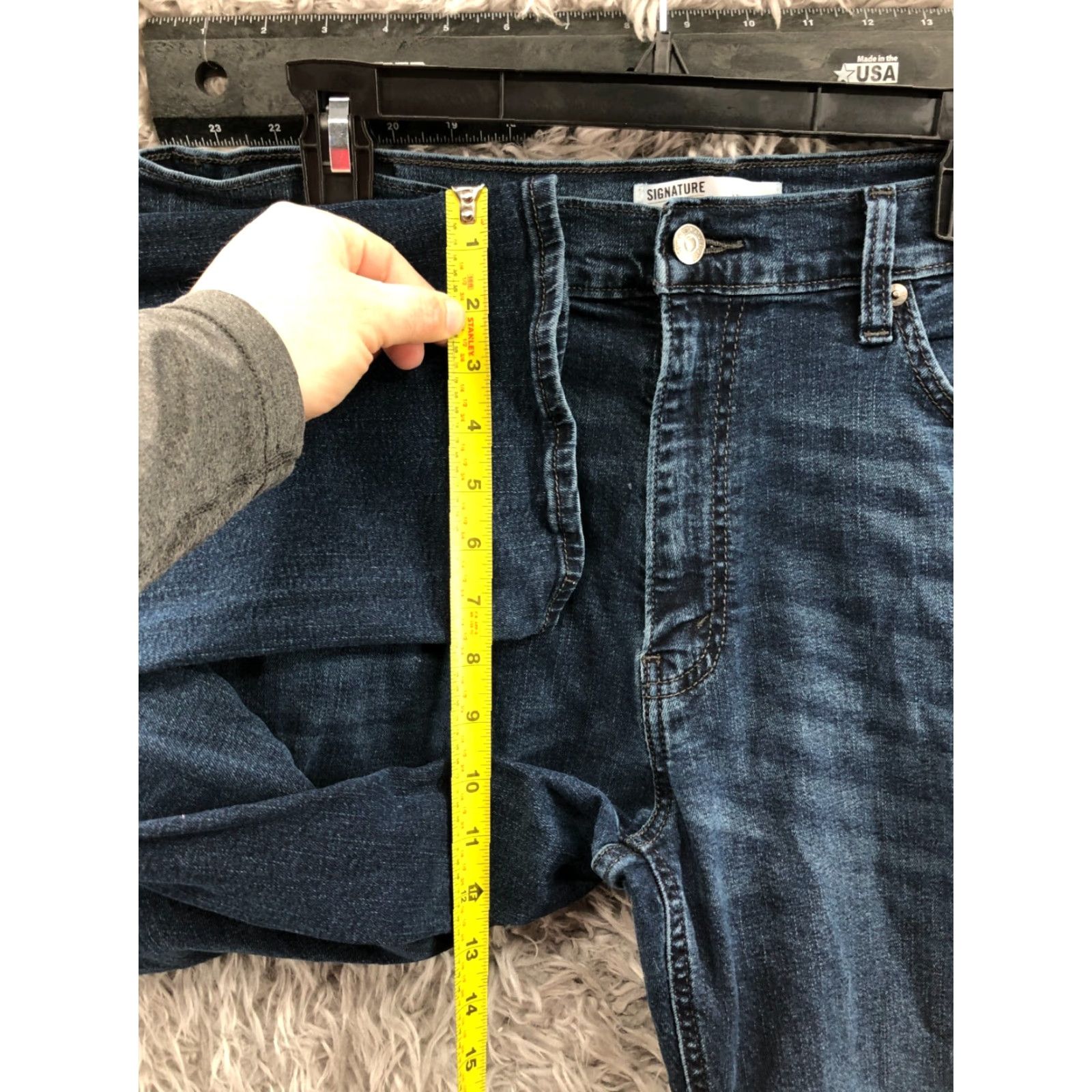 Levi's Levi's Signature Athletic Straight Jeans Mens Size 36x34 Blue Medium Wash Denim 5-Pocket Size US 36 / EU 52 - 4 Thumbnail