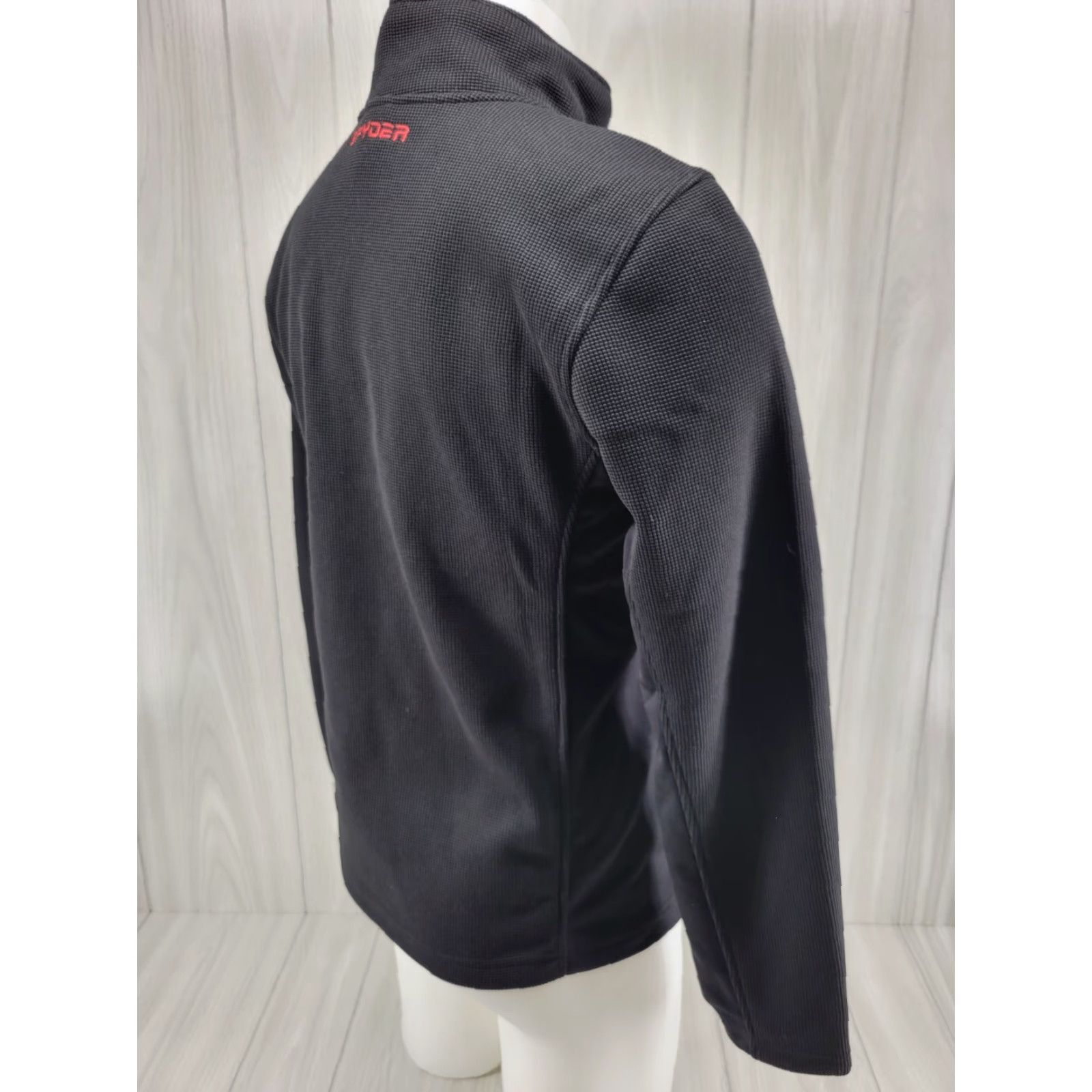 Spyder Spyder Men’s Size Small Black 1/4 Zip Knit Pullover Long Sleeve Logo Shirt Size US S / EU 44-46 / 1 - 5 Thumbnail