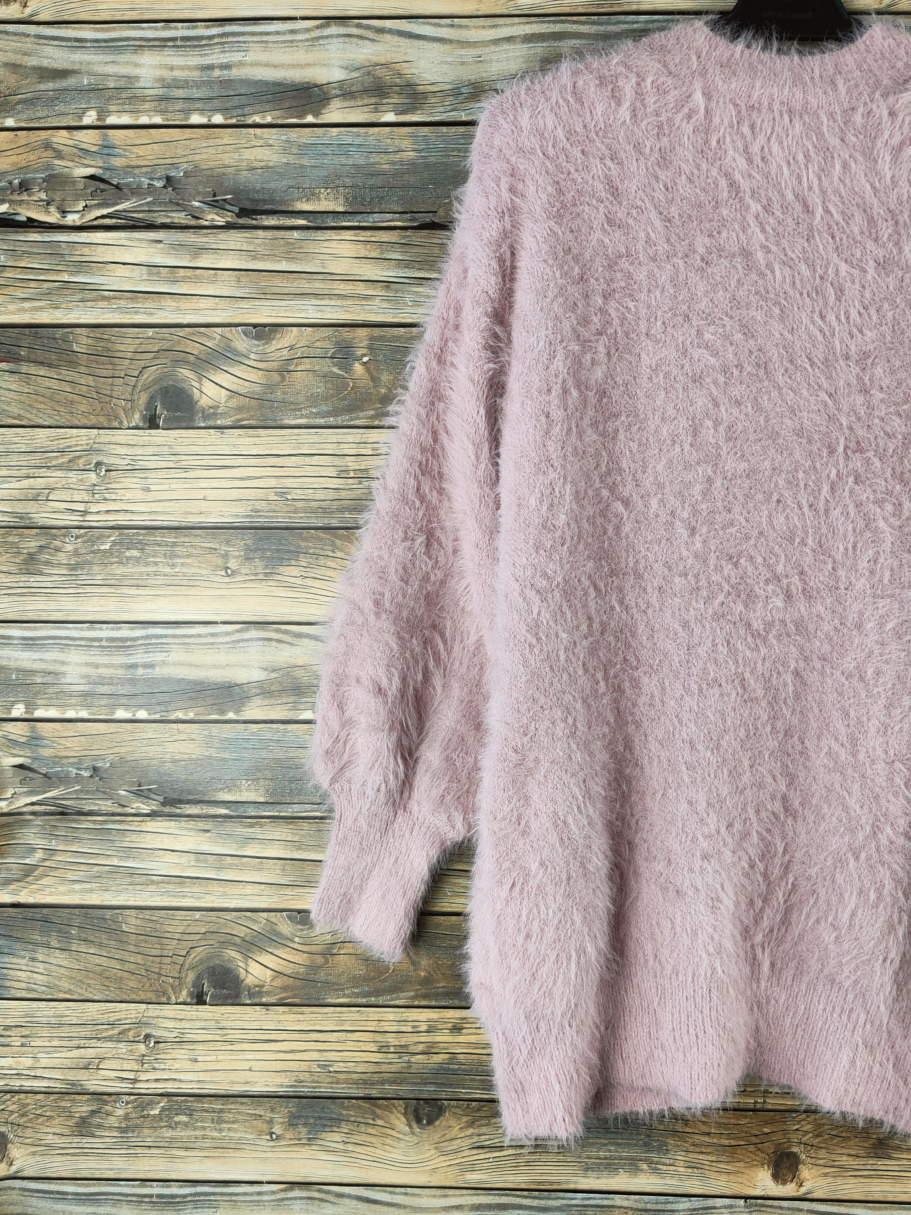 Japanese Brand DL GU Pink Fur Mohair shaggy Knitwear Cardigan #46-997 Size M / US 6-8 / IT 42-44 - 8 Thumbnail