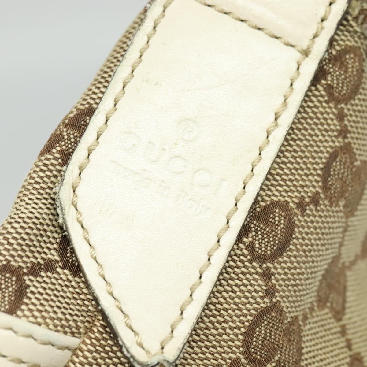 Gucci GUCCI GG Canvas Shoulder Bag Beige Silver Size ONE SIZE - 15 Thumbnail
