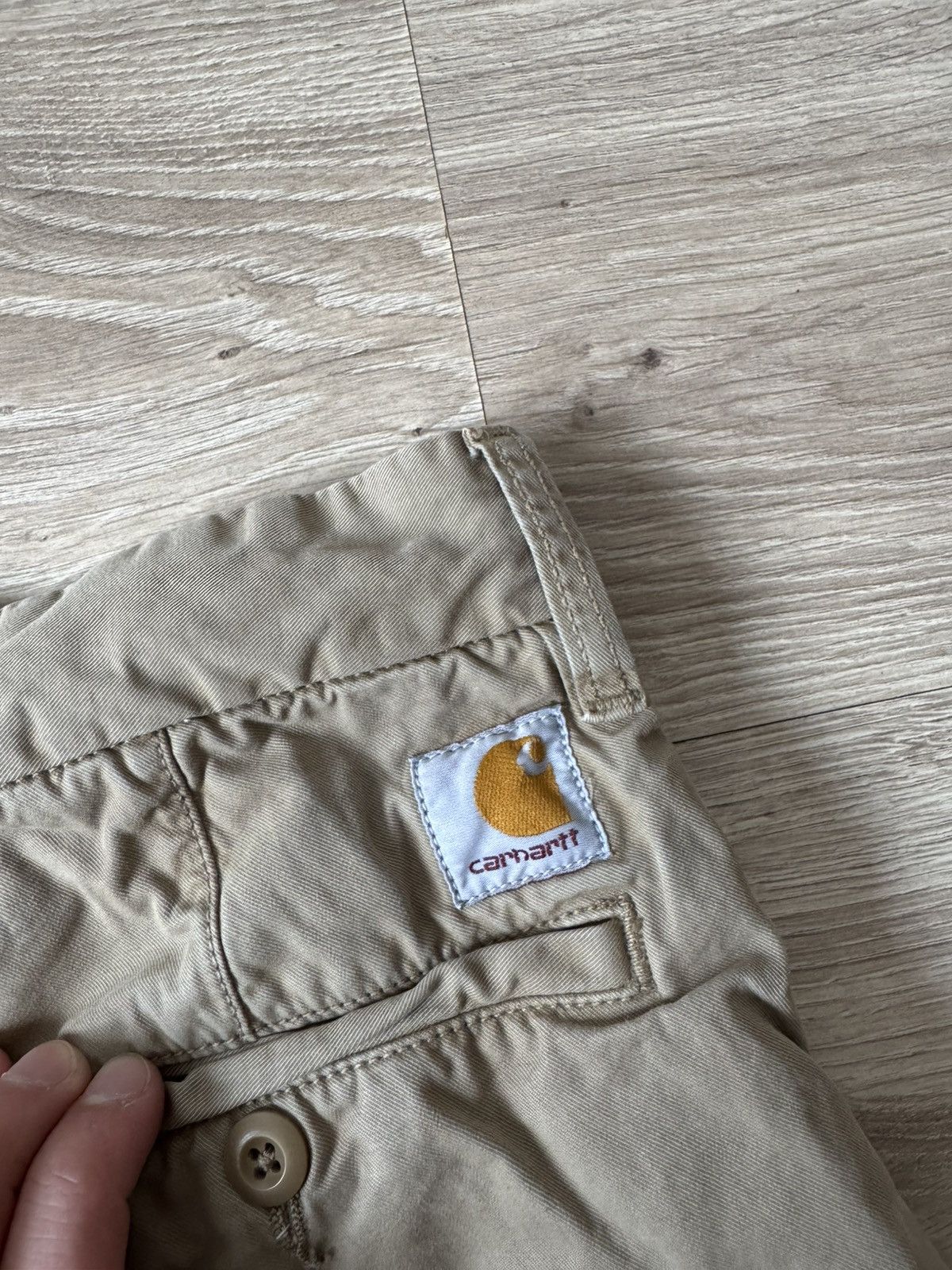 Carhartt Vintage Carhartt Beige Johnson Shorts Size US 31 - 3 Thumbnail