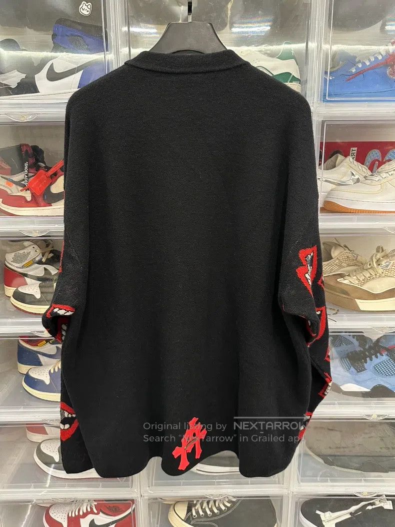 Chrome Hearts CHROME HEARTS Size XL Red three cross skin red lip sweater Size US XL / EU 56 / 4 - 4 Thumbnail