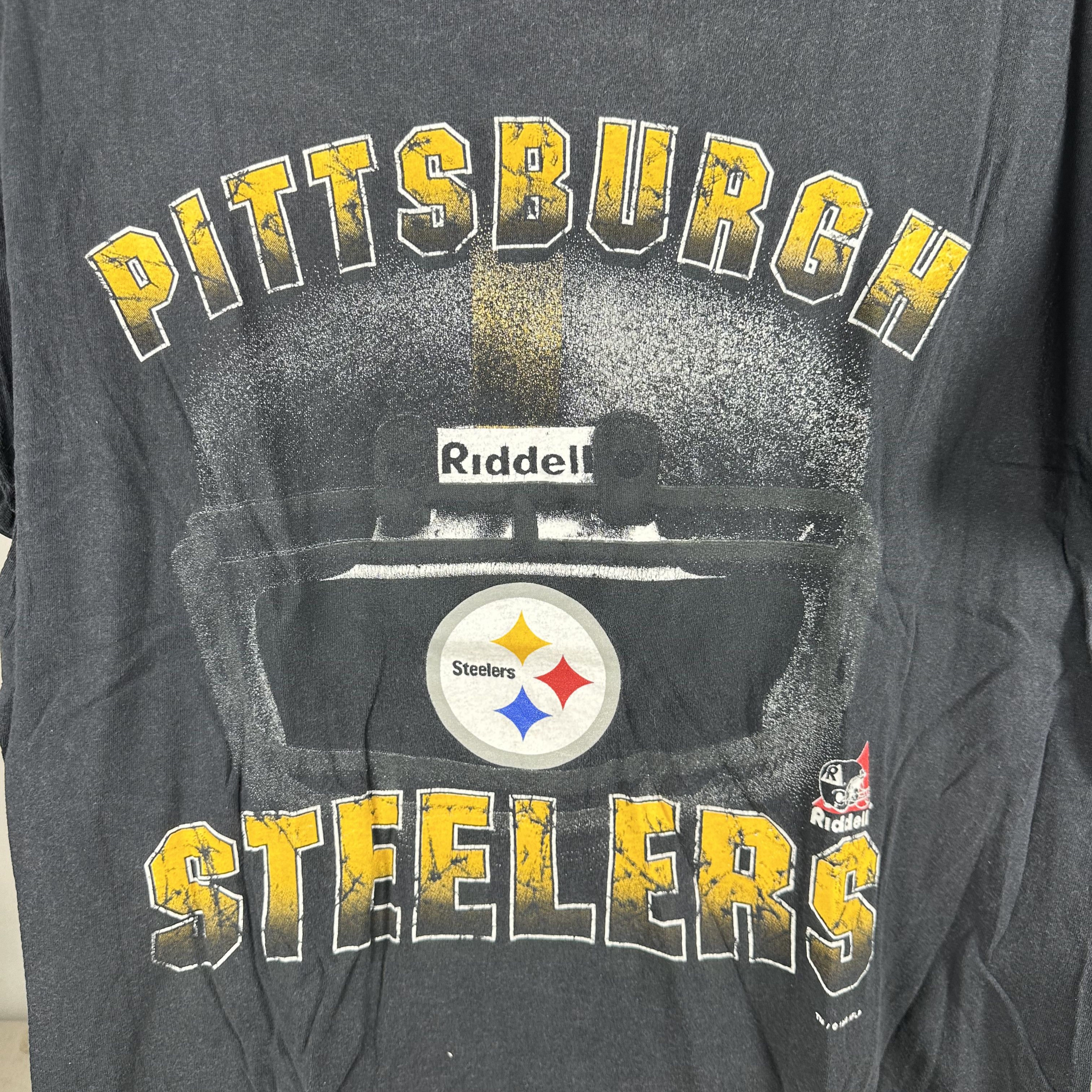 Vintage Vintage 1998 Pittsburgh Steelers NFL Helmet Graphic T-Shirt Size US L / EU 52-54 / 3 - 2 Thumbnail