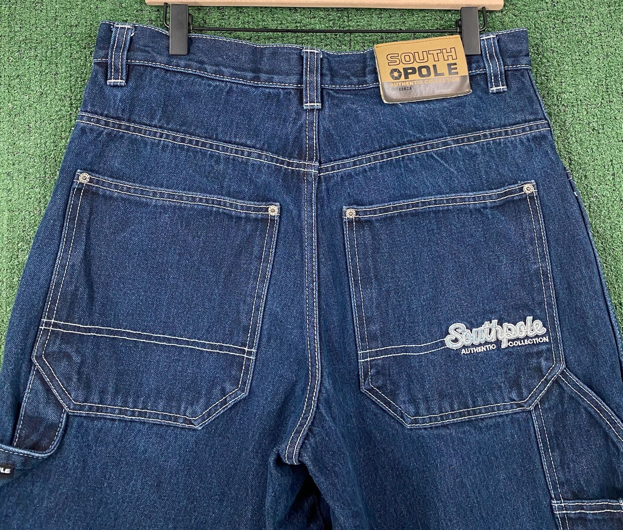 Southpole Y2K Southpole Baggy Spellout Carpenter Denim Shorts Jorts 31 Size US 31 - 4 Thumbnail