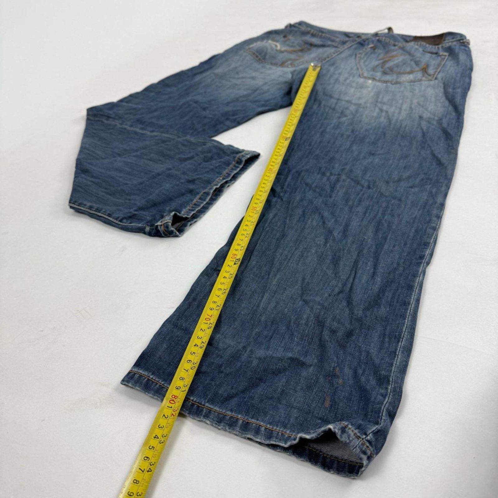 Ecko Unltd. × JNCO × Vintage Vintage y2k grunge ecko unltd skater baggy wide leg jeans Size US 36 / EU 52 - 3 Thumbnail