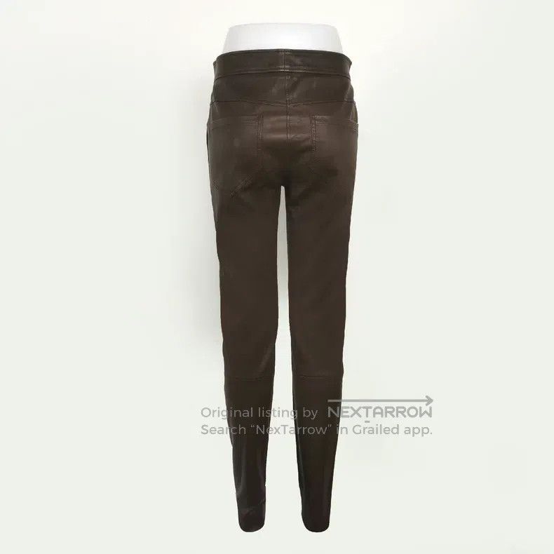 Brunello Cucinelli Brunello Cucinelli Lady's leather leisure pants Size 27" / US 4 / IT 40 - 2 Thumbnail