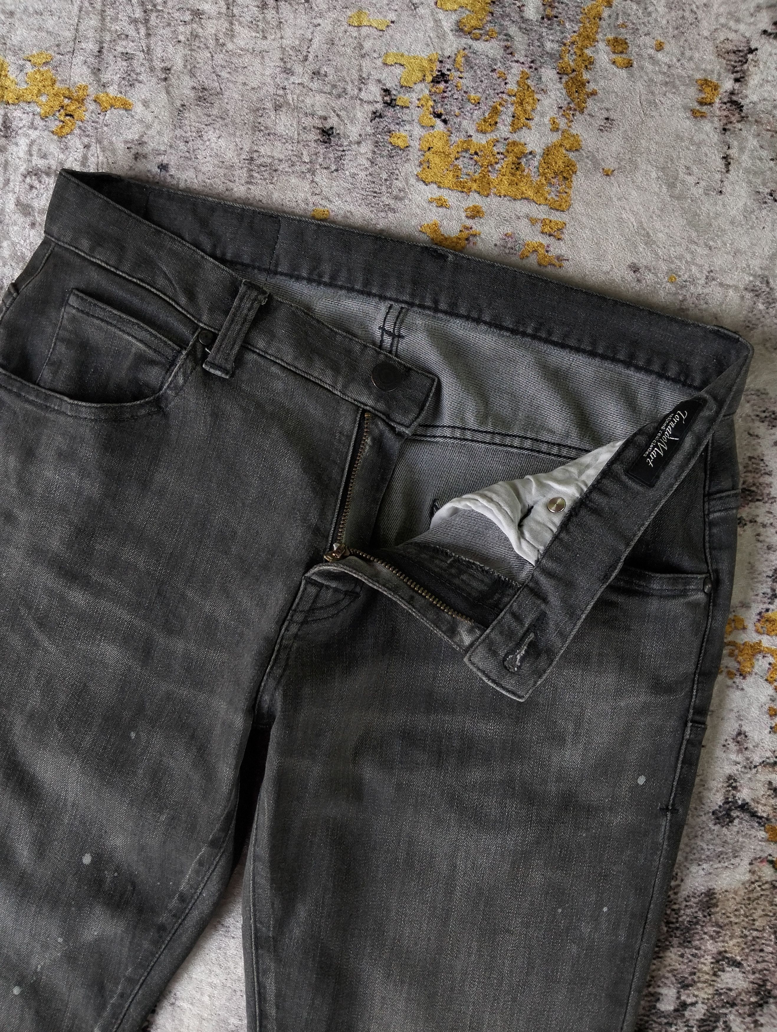 Tornado Mart Tornado Mart Slim Denim Paint Splatter Jeans Size US 31 - 14 Thumbnail