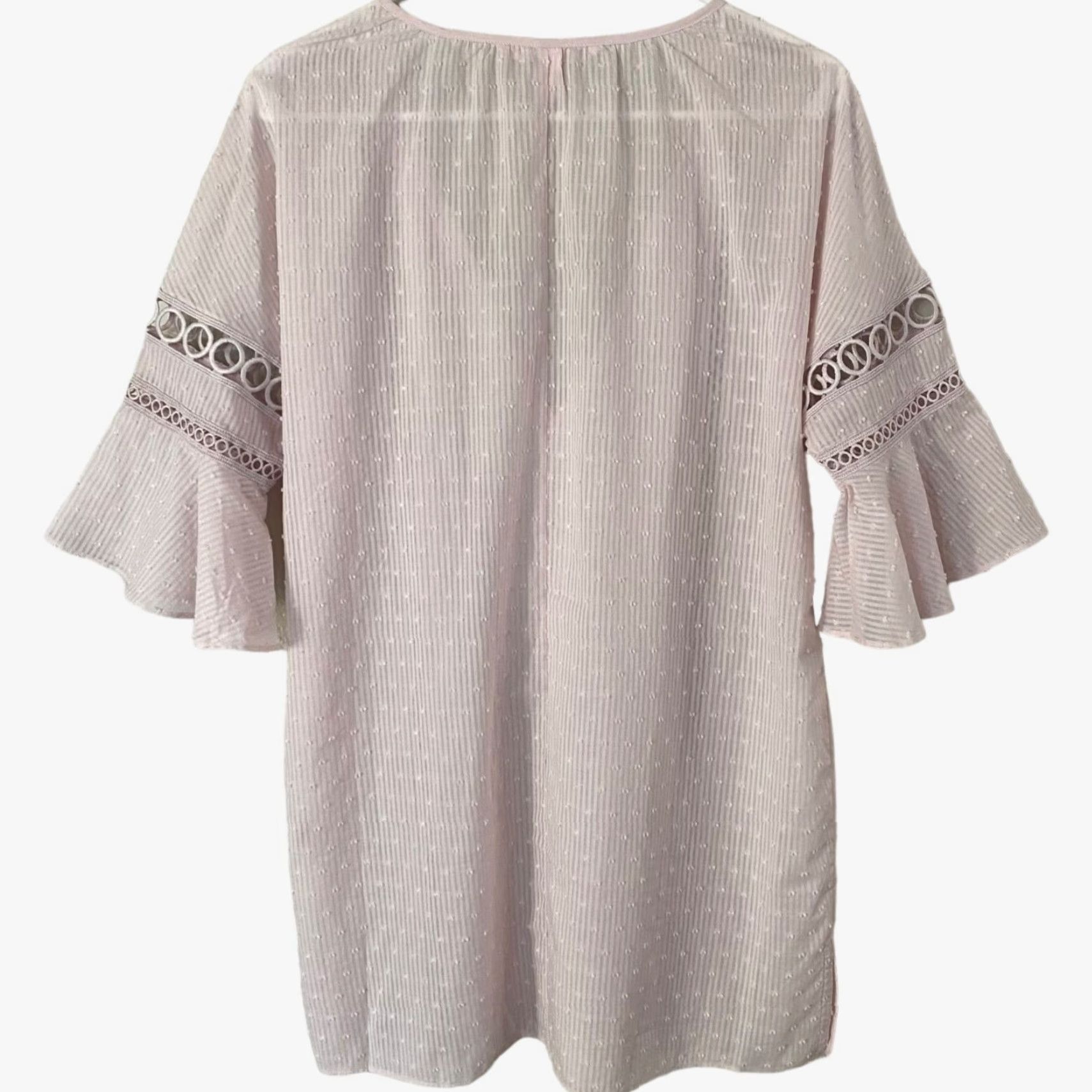 Victoria's Secret Victoria's Secret Tunic Women's XS Pink Sheer 3/4-Sleeve Boho Coverup V Neck Size XS / US 0-2 / IT 36-38 - 3 Thumbnail