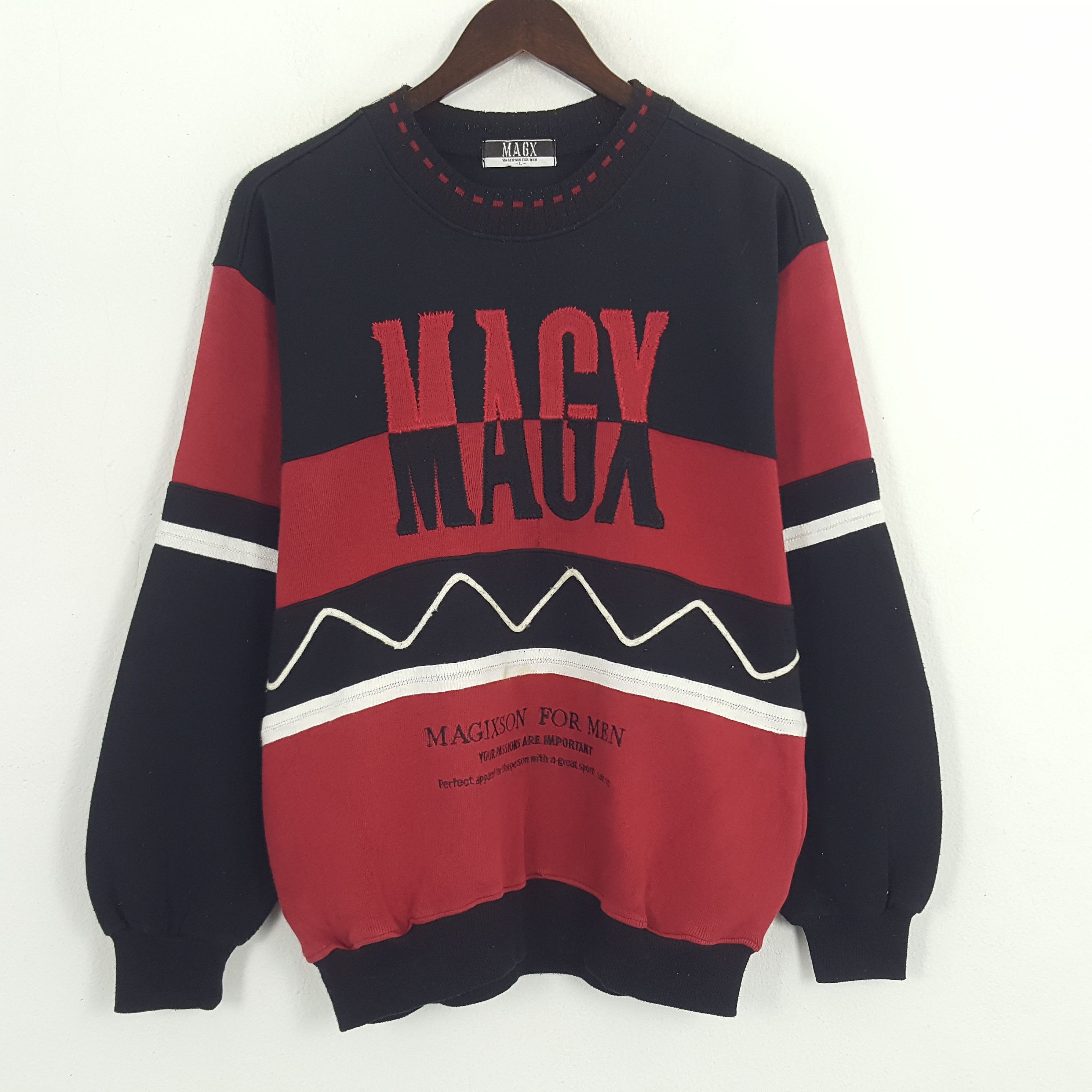 Vintage Vintage Magixson For Men Sweatshirt Size US M / EU 48-50 / 2 - 1 Thumbnail