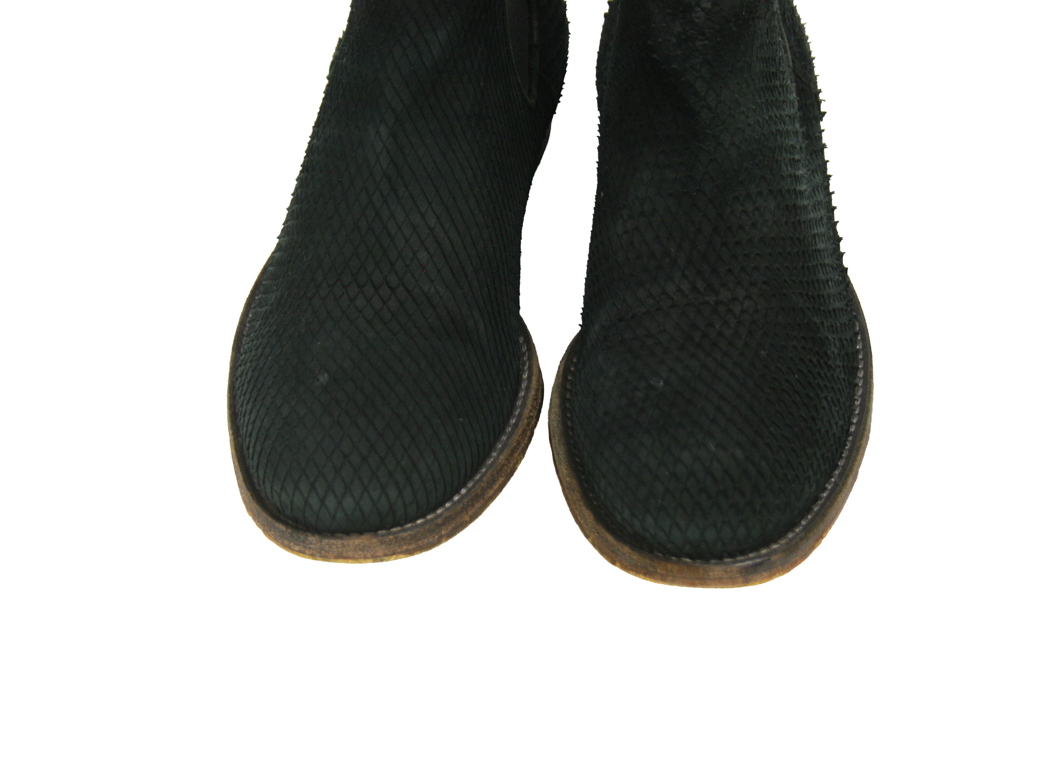 The Last Conspiracy "Fish Scales" Avant Garde Ankle Boots Size US 8 / IT 38 - 5 Thumbnail