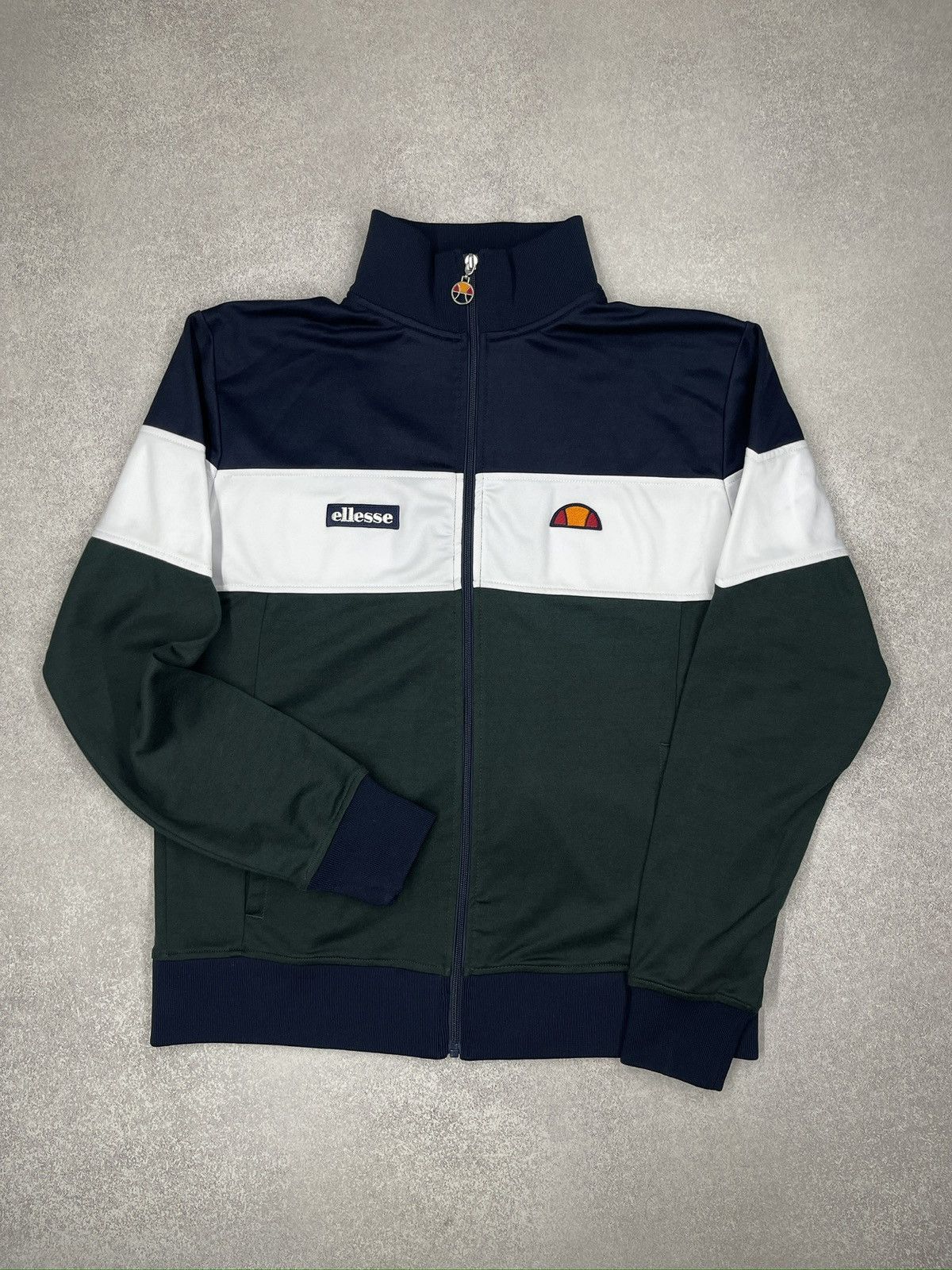 Ellesse Ellesse Caprini Track Jacket Colorblock Navy/Green Size US M / EU 48-50 / 2 - 2 Thumbnail