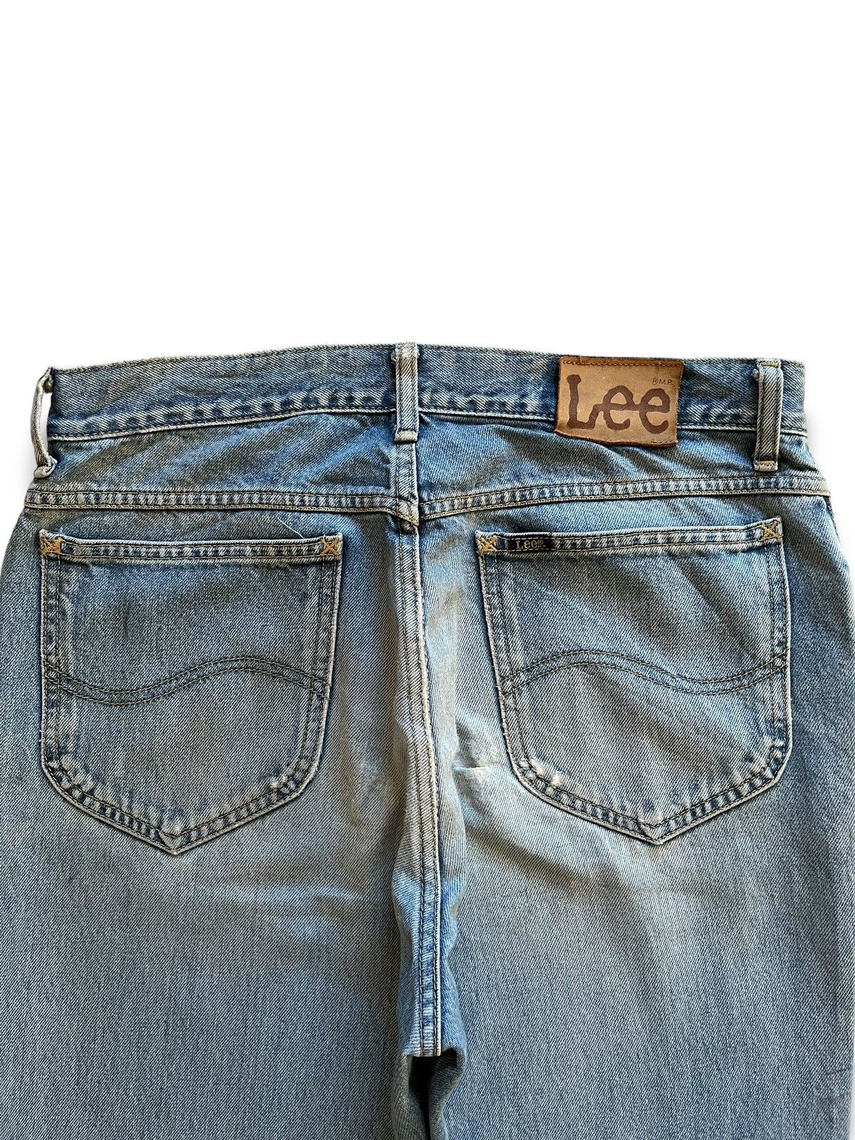 Lee Vintage 90s Lee Japan Blue Wash Distressed Baggy Jeans 32x32 Size US 32 / EU 48 - 8 Thumbnail