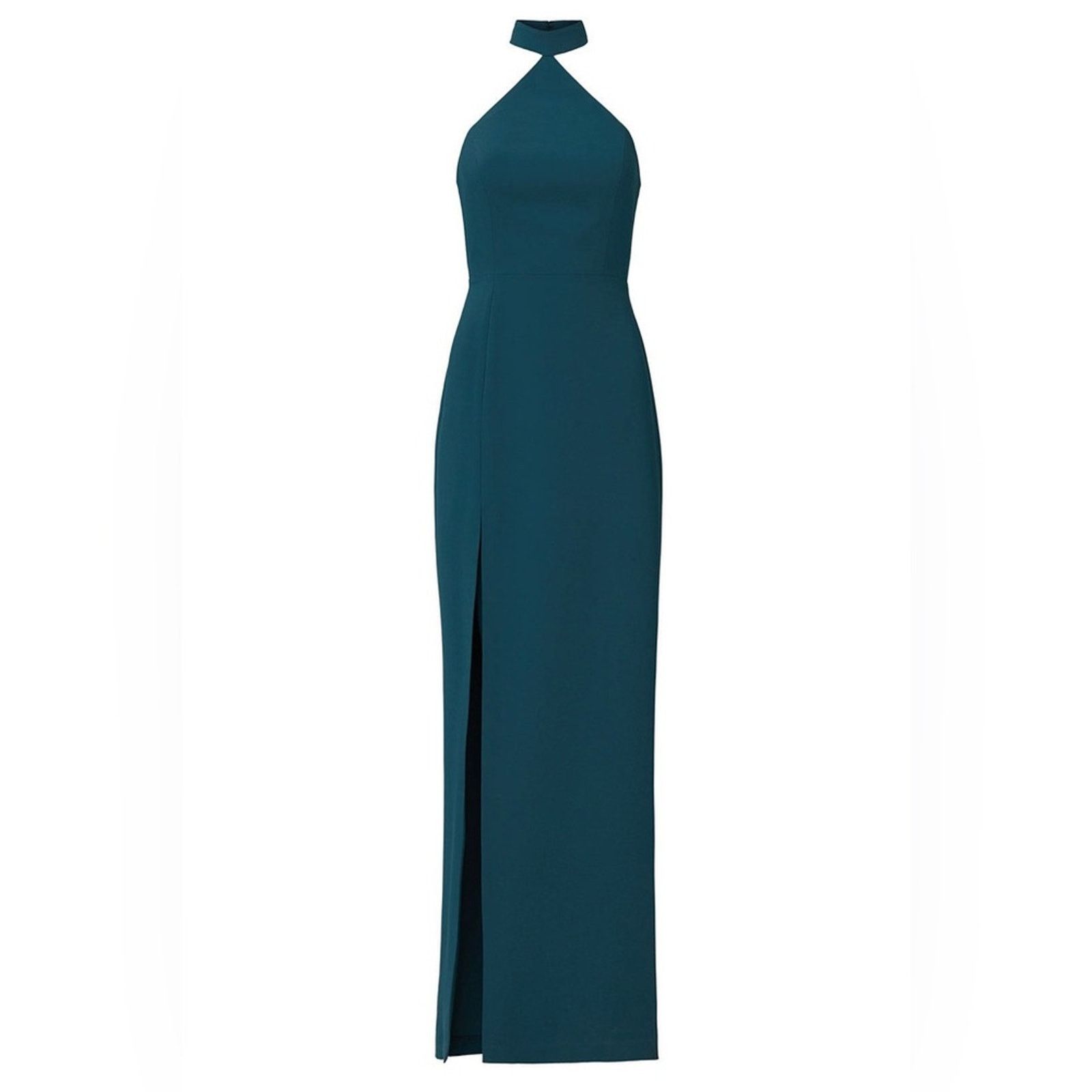 Amanda Uprichard Amanda Uprichard Sz Small Queen Green Crepe Maxi Gown Dress Size S / US 4 / IT 40 - 5 Thumbnail