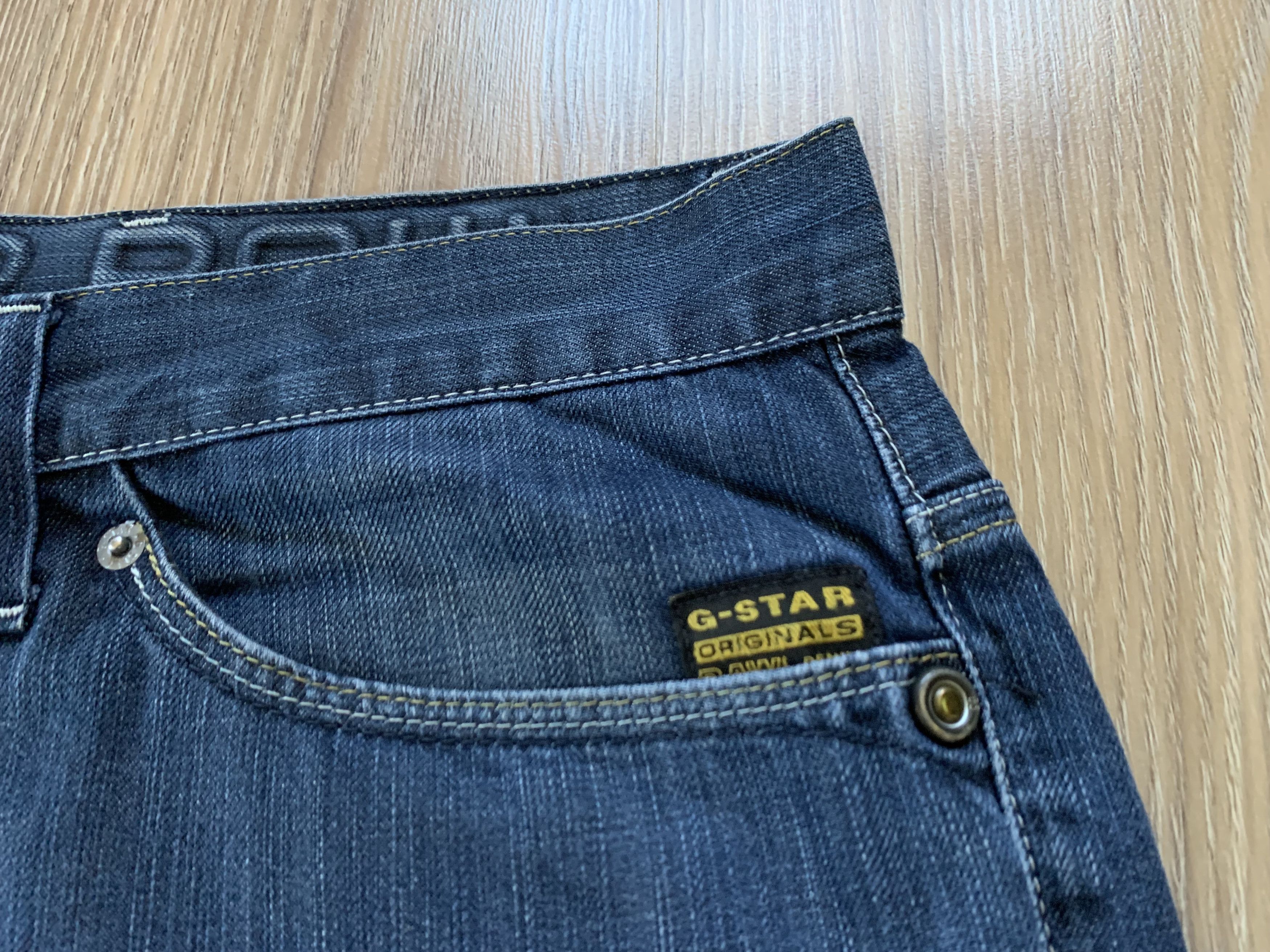 G-Star × Vintage Vintage G Star Raw 3301 Distressed Denim Jeans Size US 34 / EU 50 - 6 Thumbnail