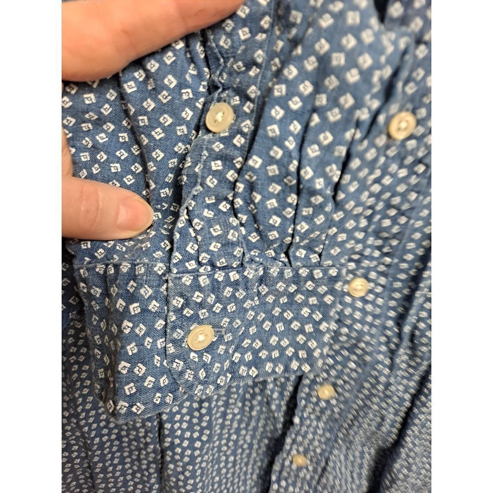 Ralph Lauren Ralph Lauren 100% Linen Button Down Shirt Geometric Print Pa Size US XL / EU 56 / 4 - 5 Thumbnail