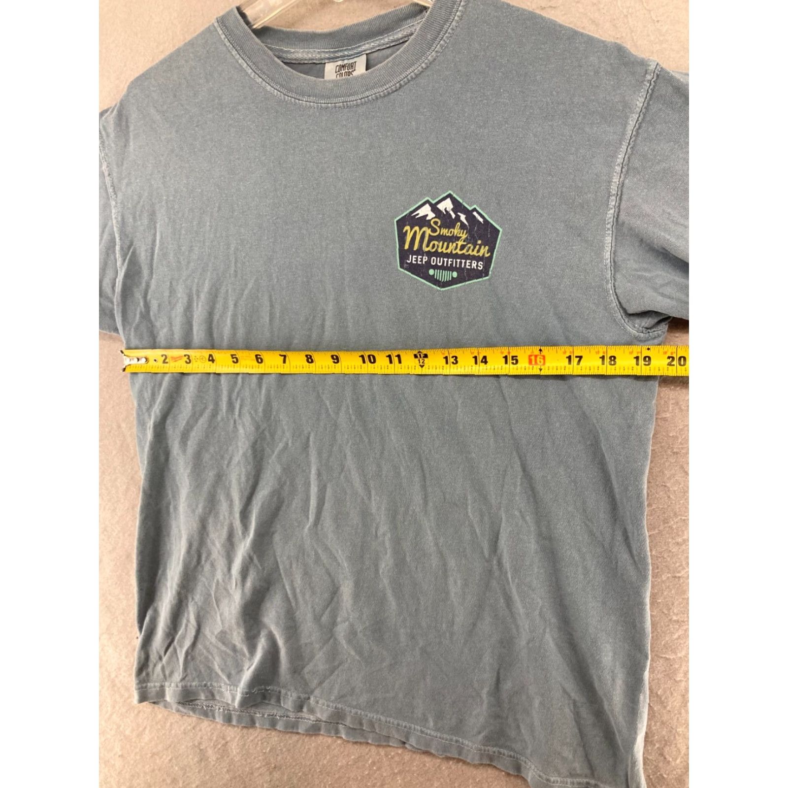 Jeep Jeep T-Shirt Mens M Blue Solid Crew Neck Short Sleeve Cars Outdoor Size US M / EU 48-50 / 2 - 3 Thumbnail