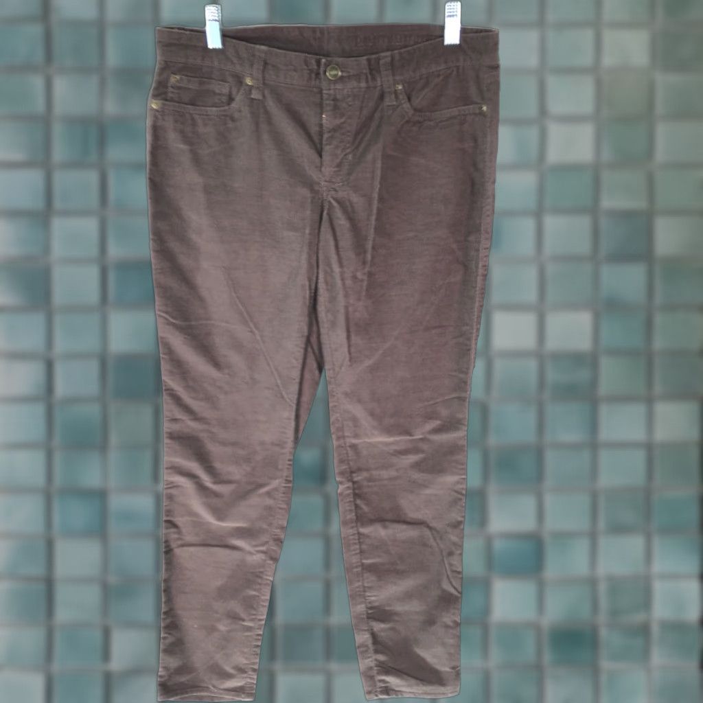 Gap Gap Jeans Womens Casual Regular Straight Flat Front Low Rise Brown Corduroy Denim Size 8 Size 30" / US 8 / IT 44 - 1 Thumbnail