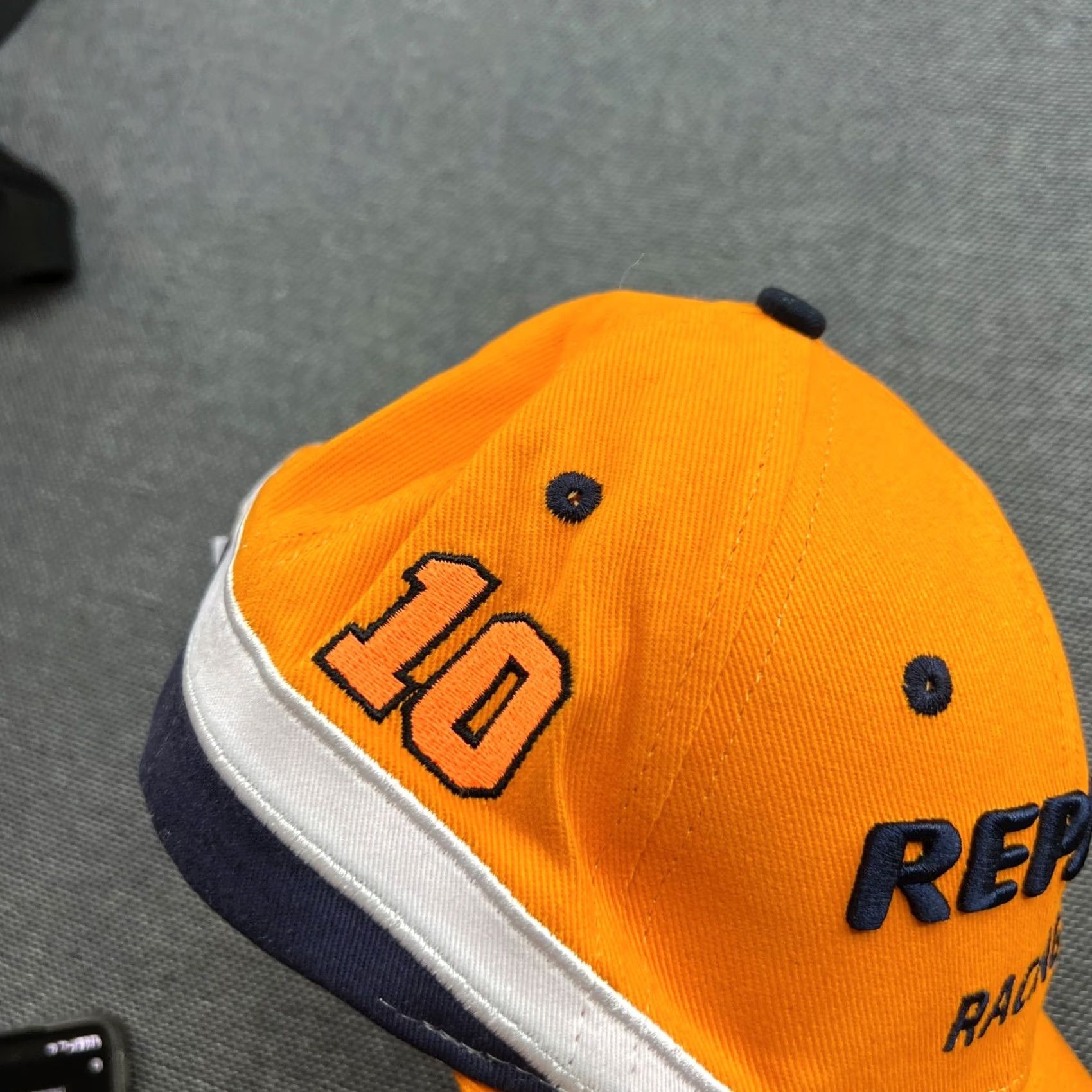 Honda Respond Repsol Honda GP Racing Apparel #36 #10 Joan Mir Luca Marini Orange Baseball Cap Unisex Adults One Size Adjustable Canvas Hat Size ONE SIZE - 3 Thumbnail
