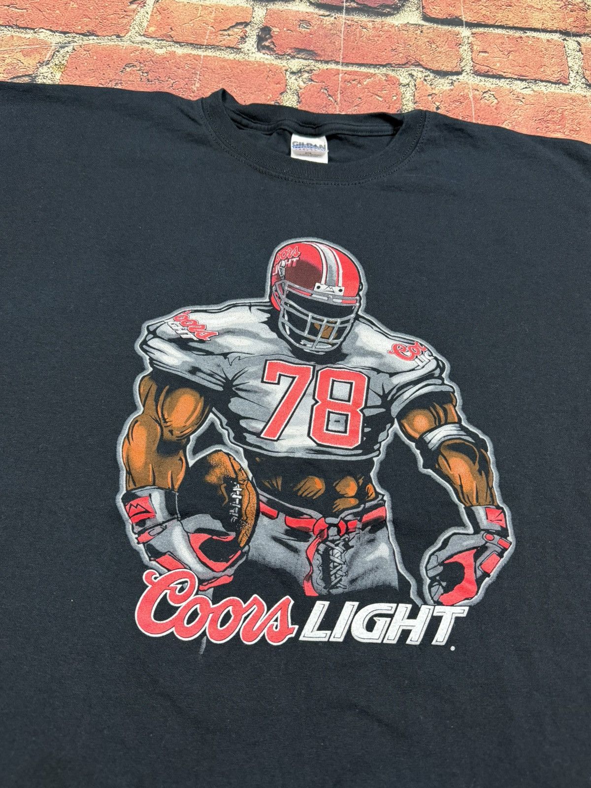Gildan Vintage Coors Light NFL T Shirt Football Player Beer Sponsor Size US XXL / EU 58 / 5 - 3 Thumbnail