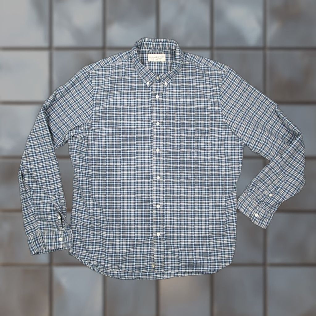 Ralph Lauren Vintage Ralph Lauren Denim & Supply Men's Blue Check Button-Up Shirt 2XL Casual Collared Long Sleeve Size US XXL / EU 58 / 5 - 1 Thumbnail
