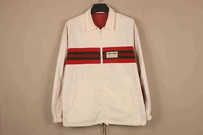Gucci Gucci Cream Color Windbreaker Jacket Size US M / EU 48-50 / 2 - 1 Thumbnail