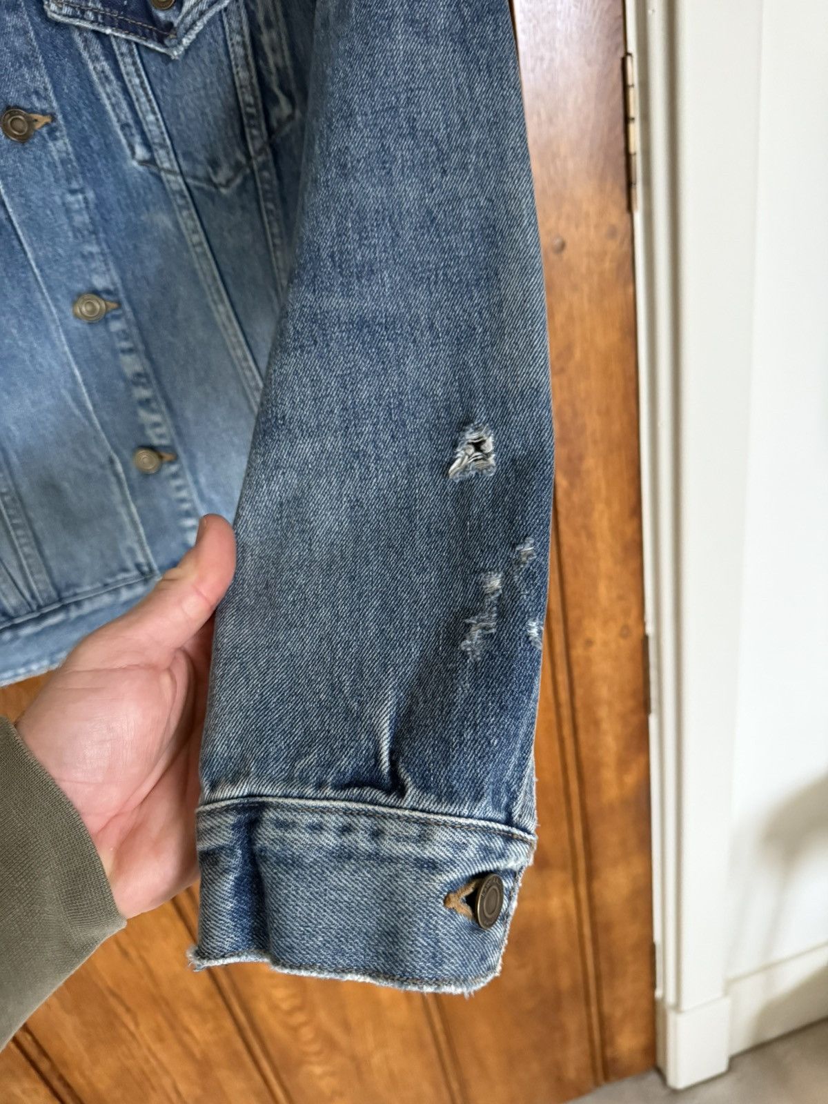 Saint Laurent Paris SS16 Saint Laurent Hedi Slimane palm tree denim jacket XL Size US XL / EU 56 / 4 - 17 Thumbnail