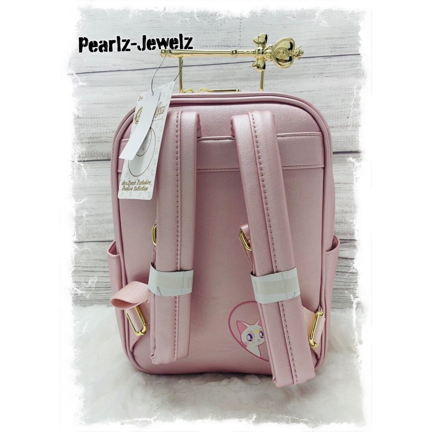 Disney Loungefly Sailor Moon Spiral Heart Moon Rod Pink Mini Backpa Size ONE SIZE - 4 Thumbnail