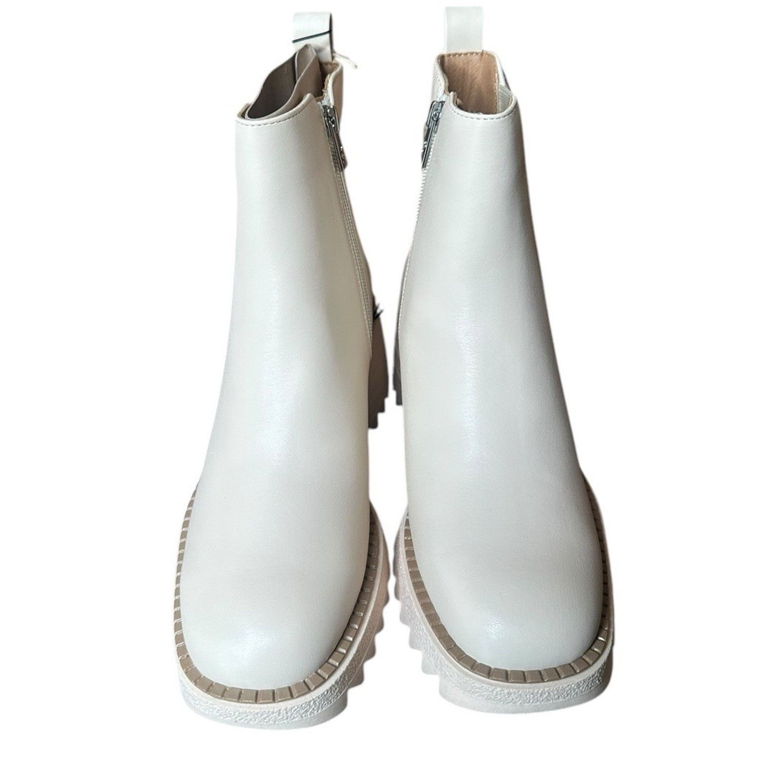 Other Sam & Libby Lennon Vanilla Ivory Lug Sole Chelsea Boots Sz 7 Size US 7 / IT 37 - 10 Thumbnail