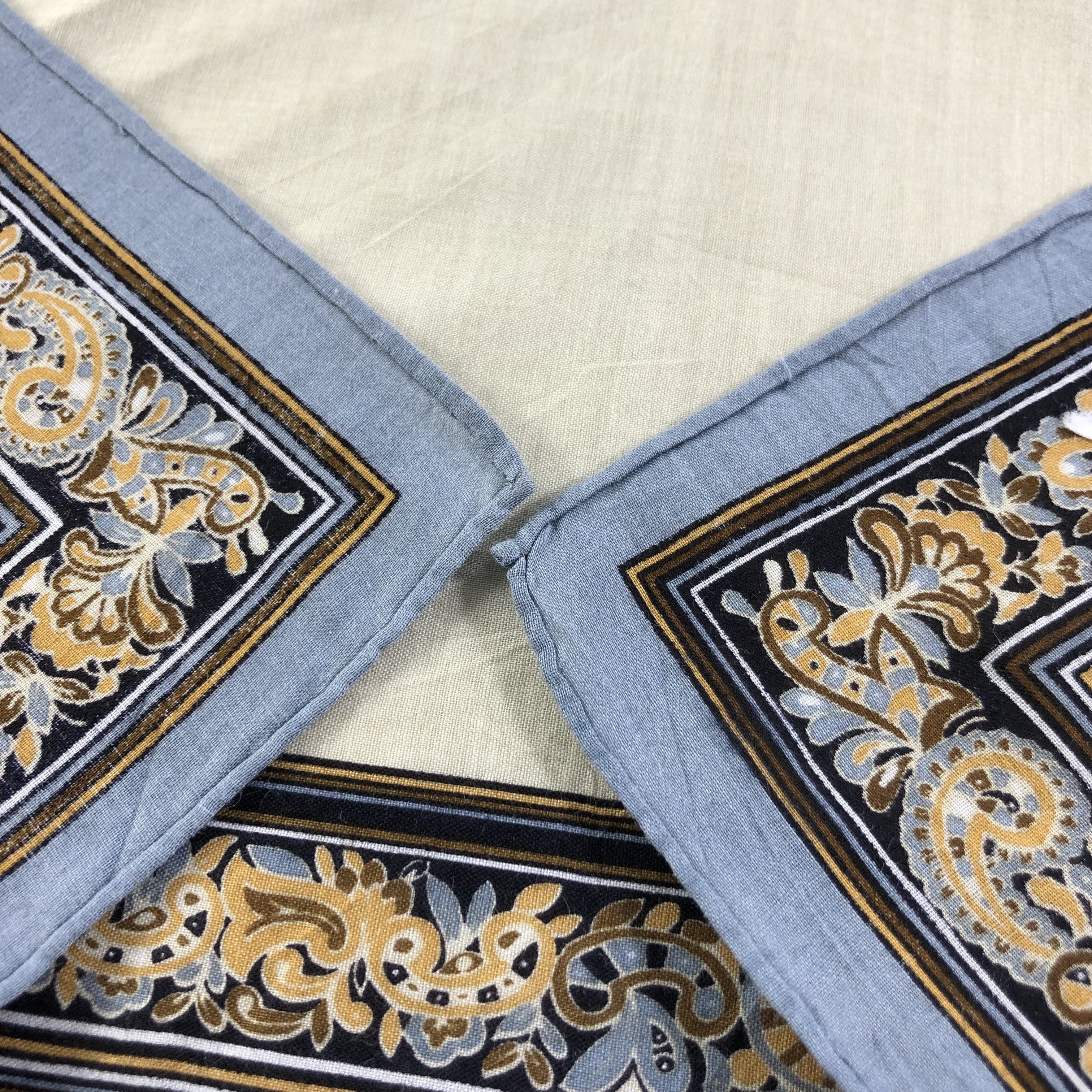 Vintage × Yves Saint Laurent YSL Hand Rolled Handkerchief Neckerchief Bandana H1710 Size ONE SIZE - 5 Thumbnail