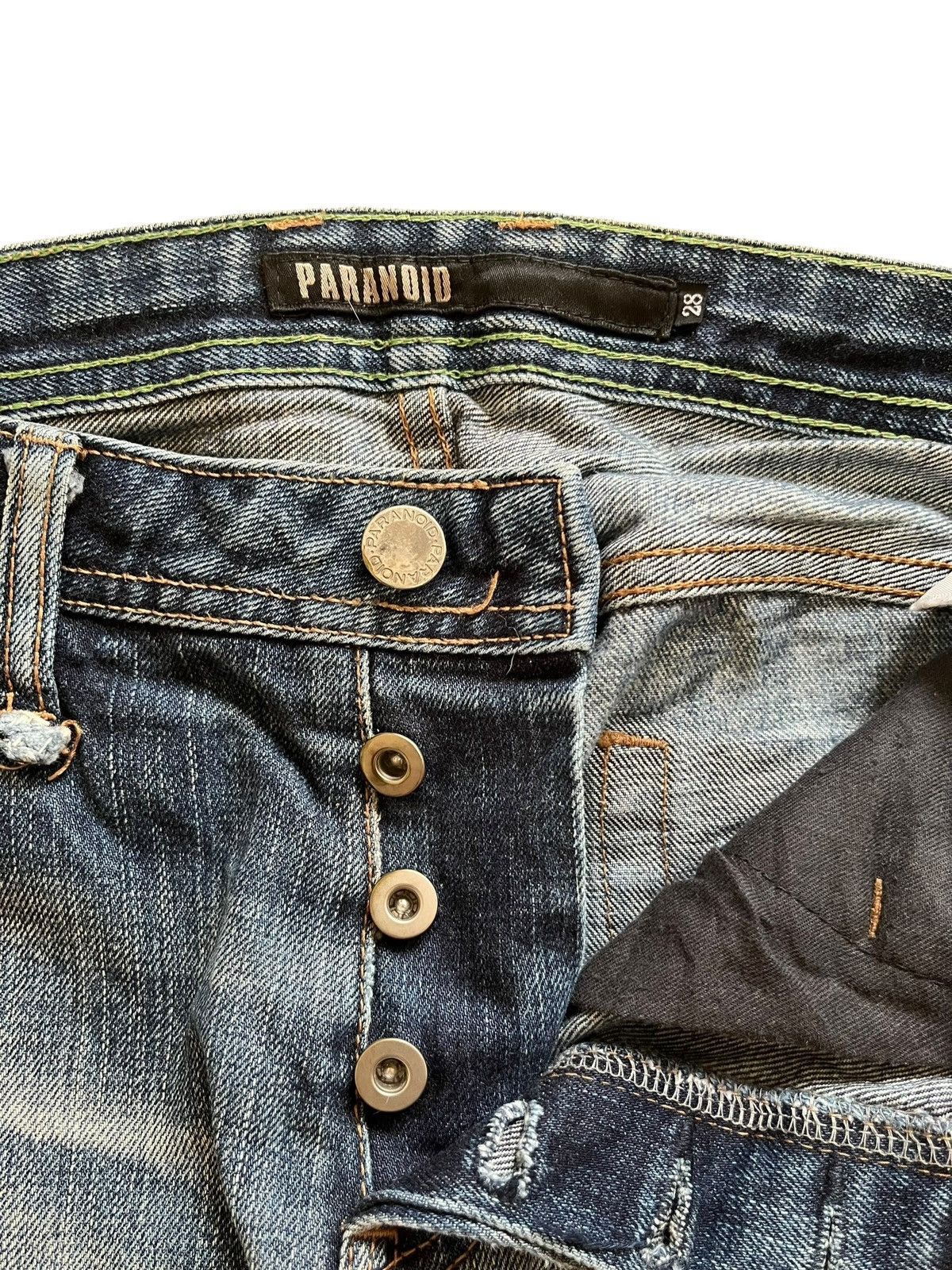 Japanese Brand Vintage Japanese Brand Fade Wash Distressed Flared Jeans Size US 30 / EU 46 - 3 Thumbnail