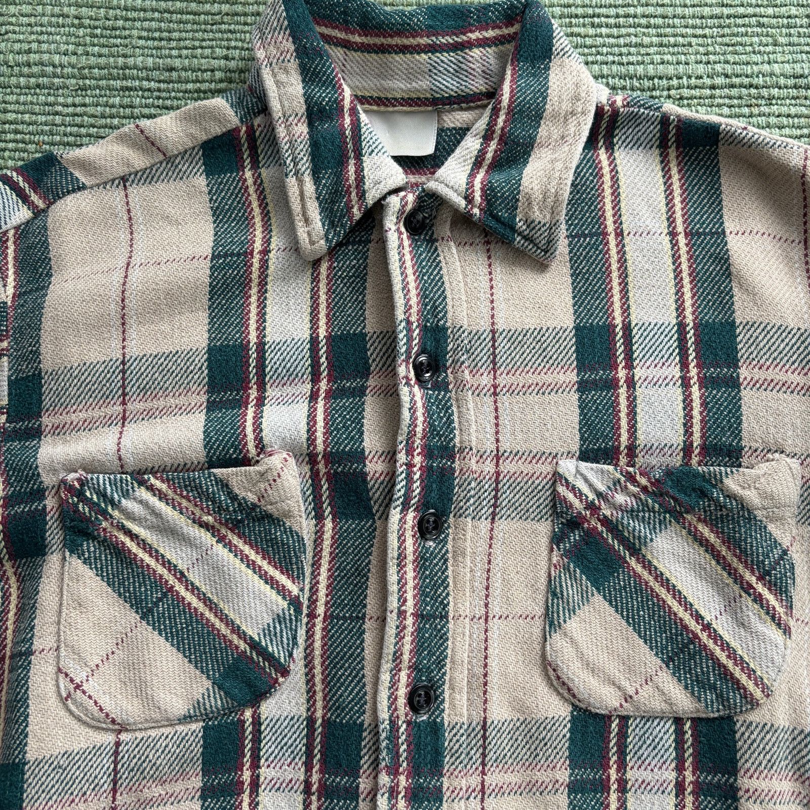Vintage Vintage 1970s Cotton Plaid Flannel Shirt KingsRoad Sz M/L Size US M / EU 48-50 / 2 - 2 Thumbnail