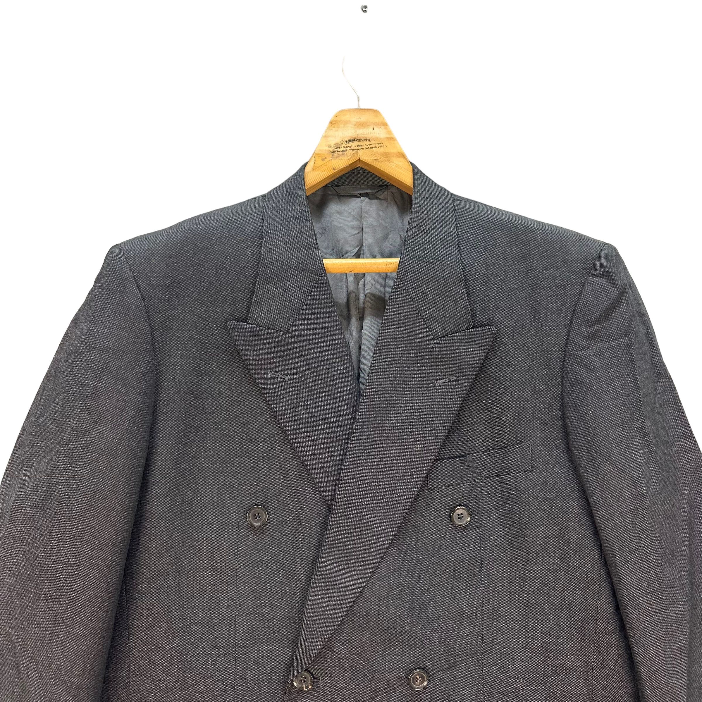 Christian Dior Monsieur CHRISTIAN DIOR DOUBLE BREASTED SUIT JACKET #8298-002 Size 44R - 2 Thumbnail