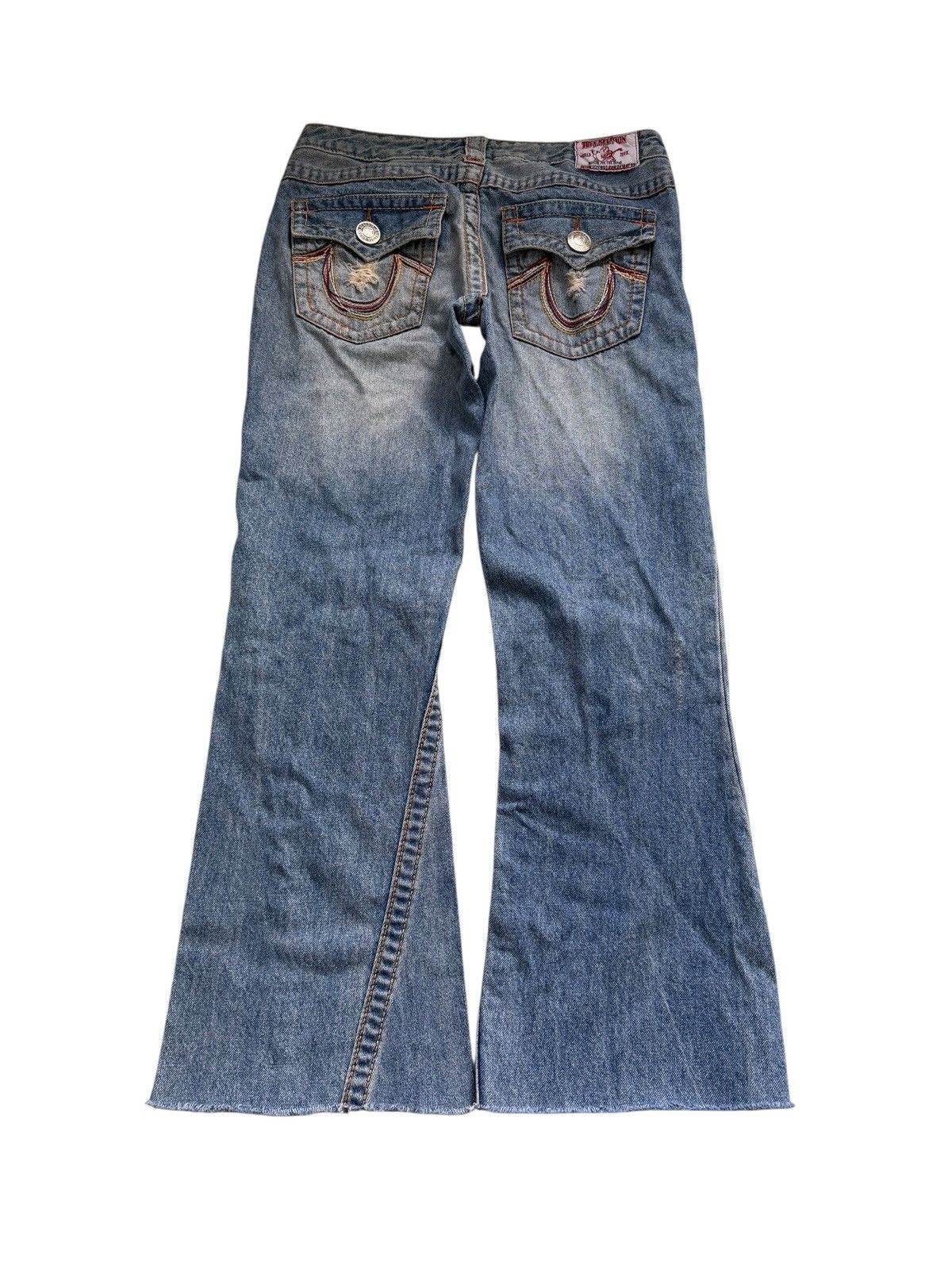 True Religion True Religion Washed Faded Flared Bootcut Jeans Joey Big T Size 28" / US 6 / IT 42 - 1 Thumbnail