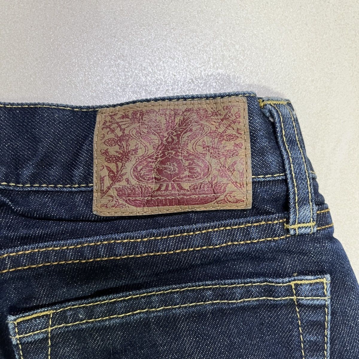 14th Addiction × If Six Was Nine × Japanese Brand Barak Denim Spider Embroidered Jeans Size 28" / US 6 / IT 42 - 17 Thumbnail