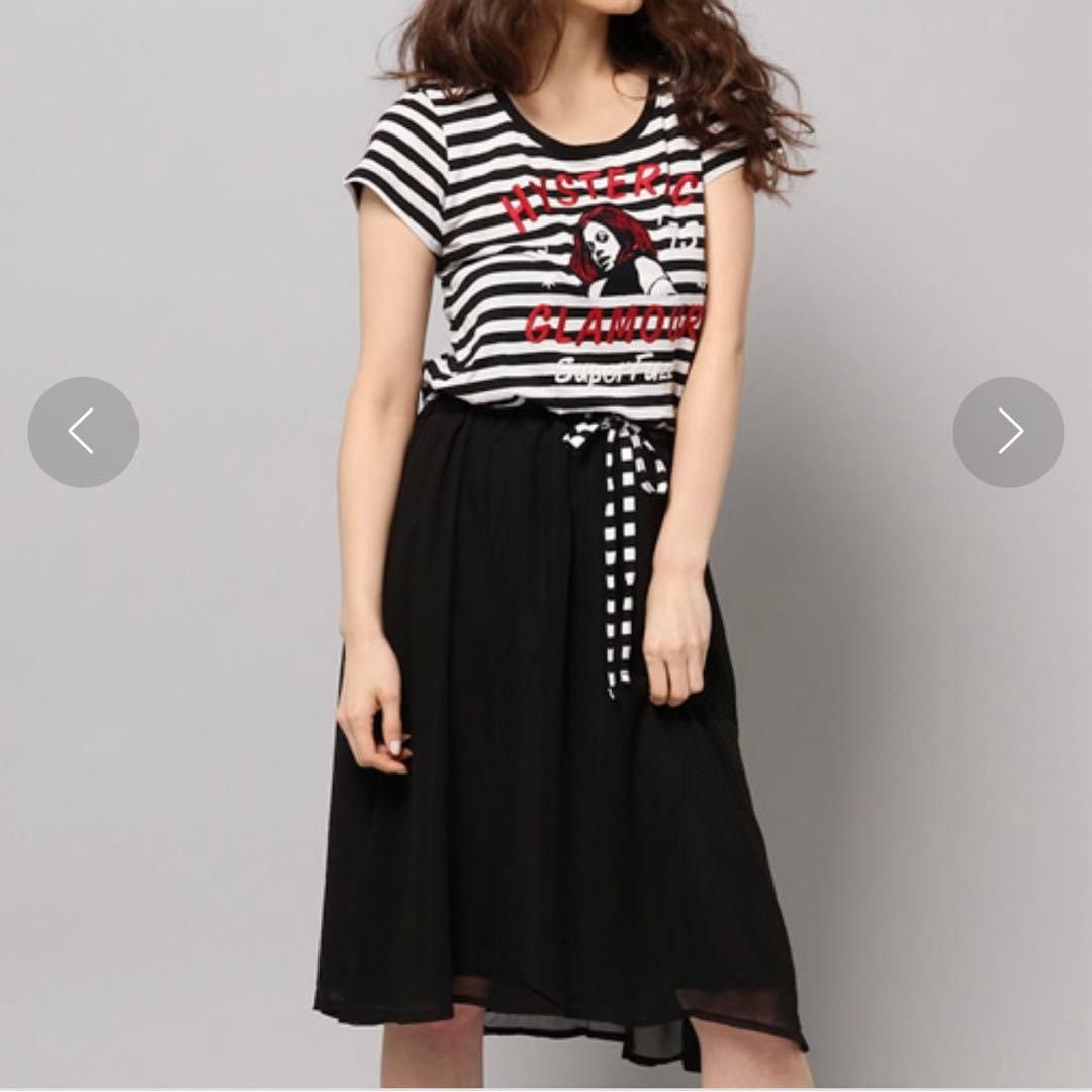 Hysteric Glamour Vtg Hysteric Glamour Dress Stripe Shirt Size S / US 4 / IT 40 - 1 Thumbnail