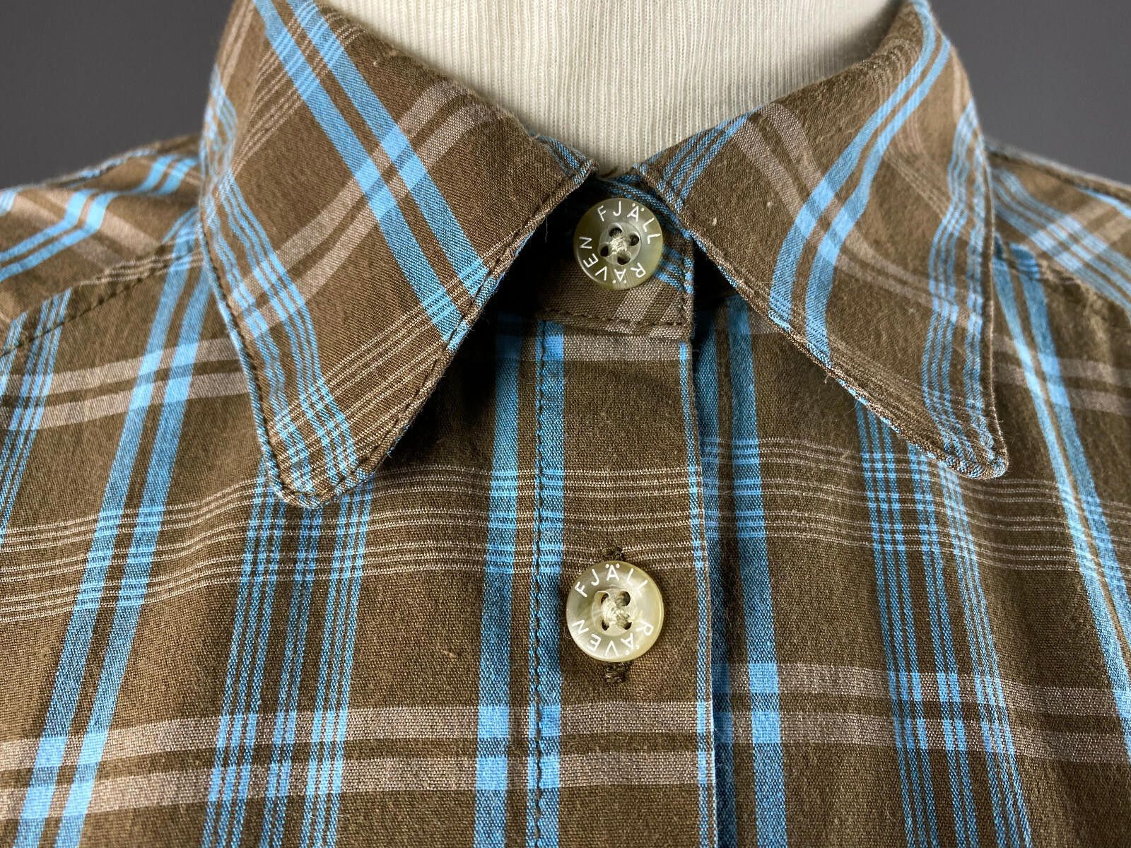 Fjallraven Ladies Fjall Raven Multicolor Check Button Up Shirt Size L Size L / US 10 / IT 46 - 4 Thumbnail