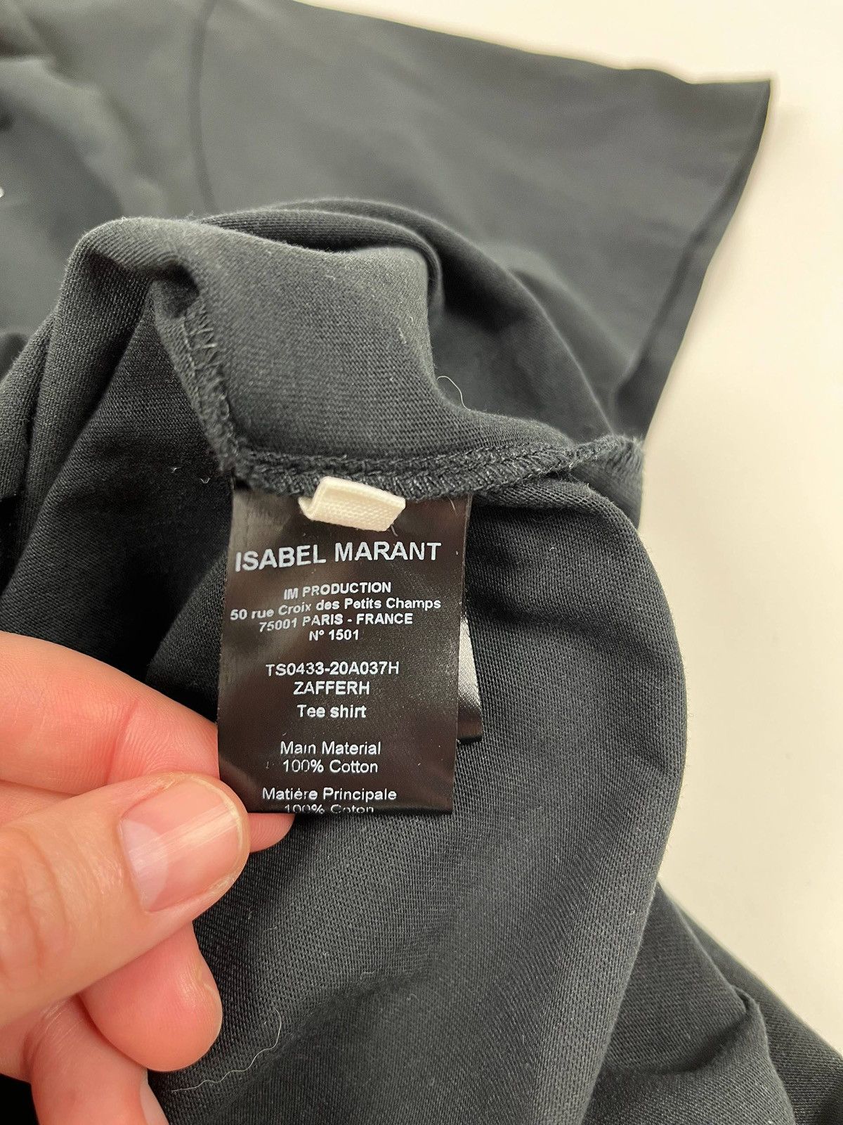 Isabel Marant Isabel Marant Zafferh Graphic T Shirt XL Black Designer Tee Size US XL / EU 56 / 4 - 6 Thumbnail