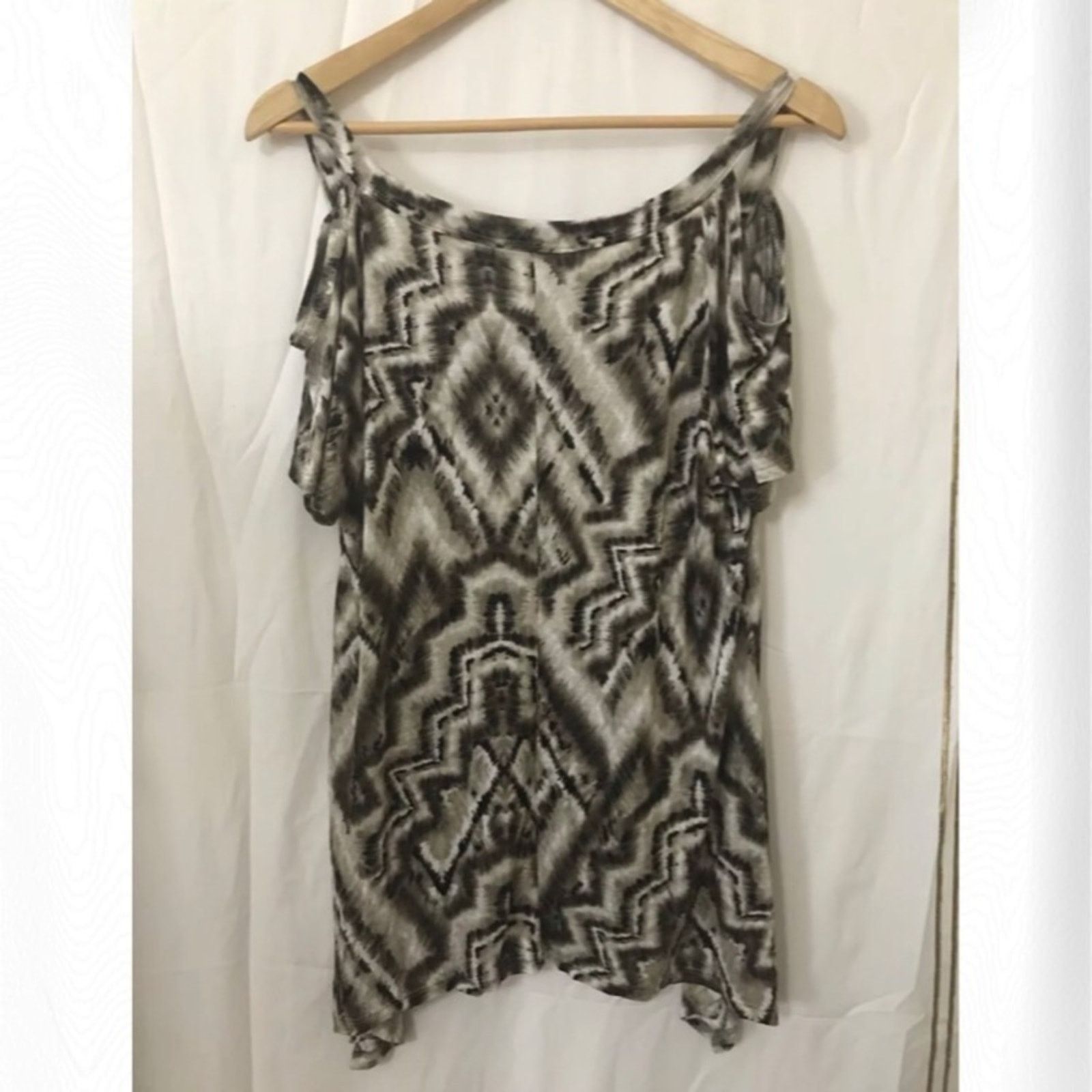 Other NWT CATO Multicolor Ripped Shoulder Blouse Top Size L / US 10 / IT 46 - 6 Thumbnail