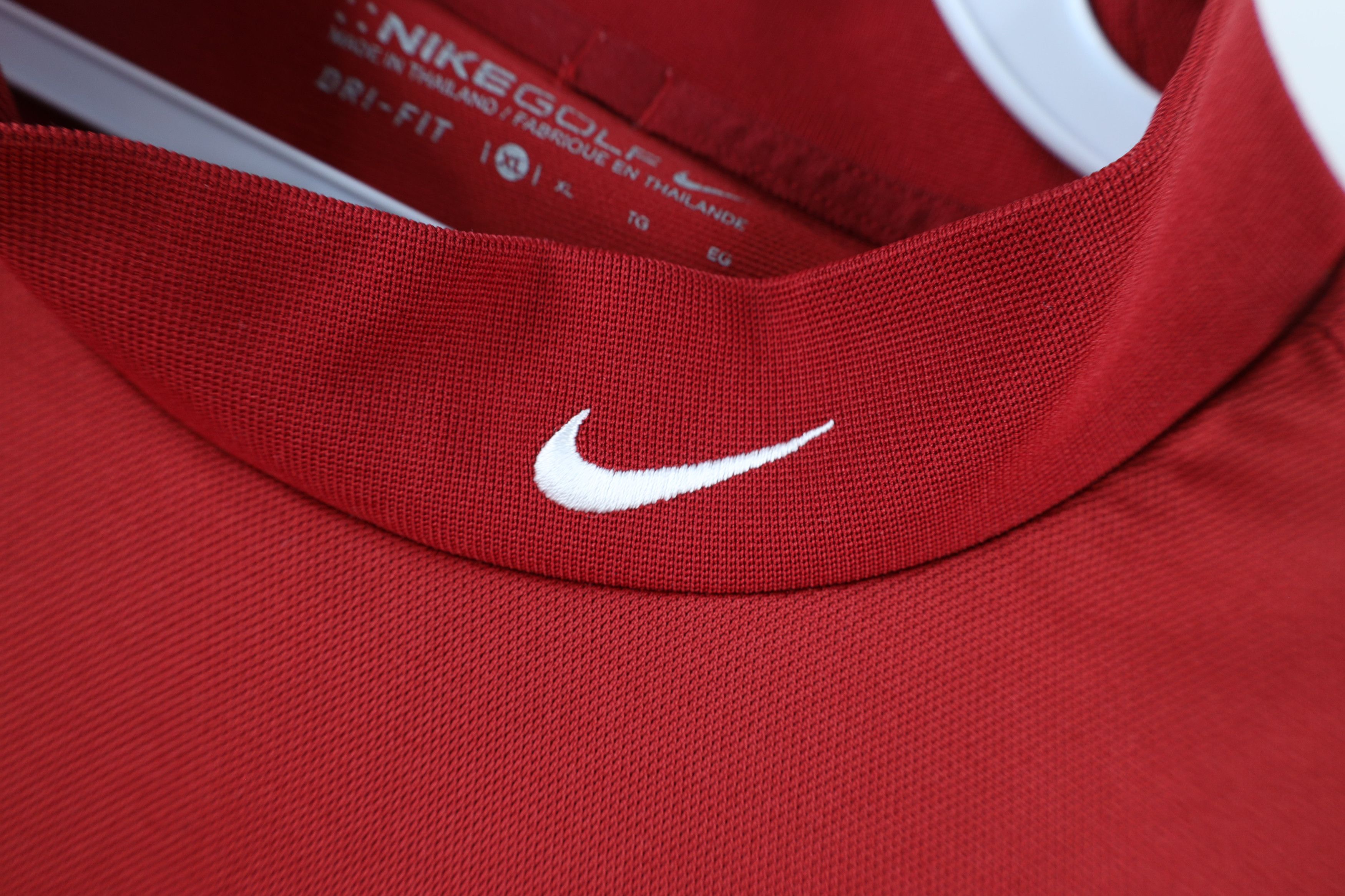 Nike × Vintage Vintage Nike Golf Mini Swoosh Mock Neck Long Sleeve T-Shirt Size US XL / EU 56 / 4 - 4 Thumbnail