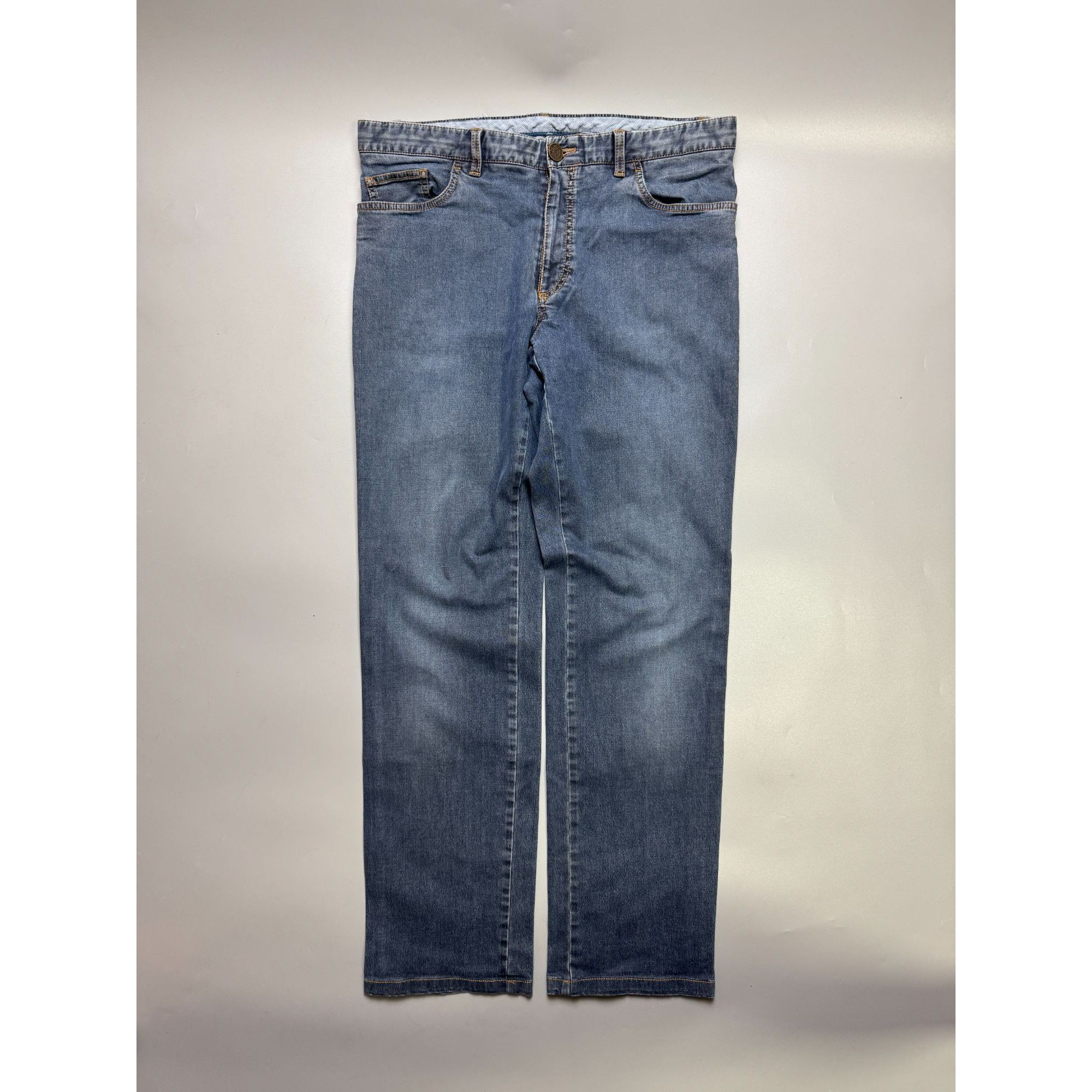 Brioni Brioni Stelvio Blue Denim Jeans Pants (Y1134) Size US 36 / EU 52 - 1 Thumbnail