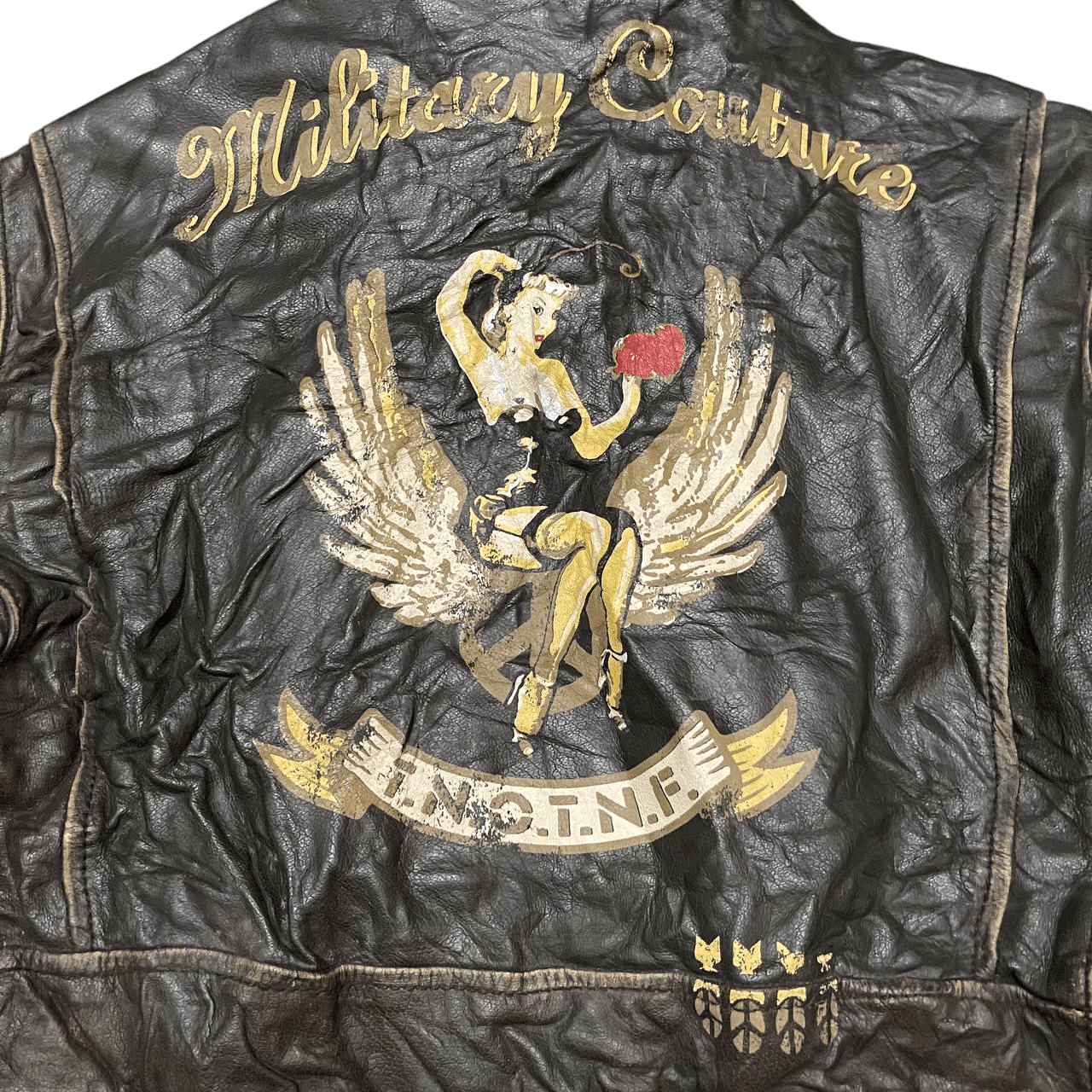 291295=Homme Vintage 291295 Homme Cowhide Military Couture Jacket Size US S / EU 44-46 / 1 - 3 Thumbnail