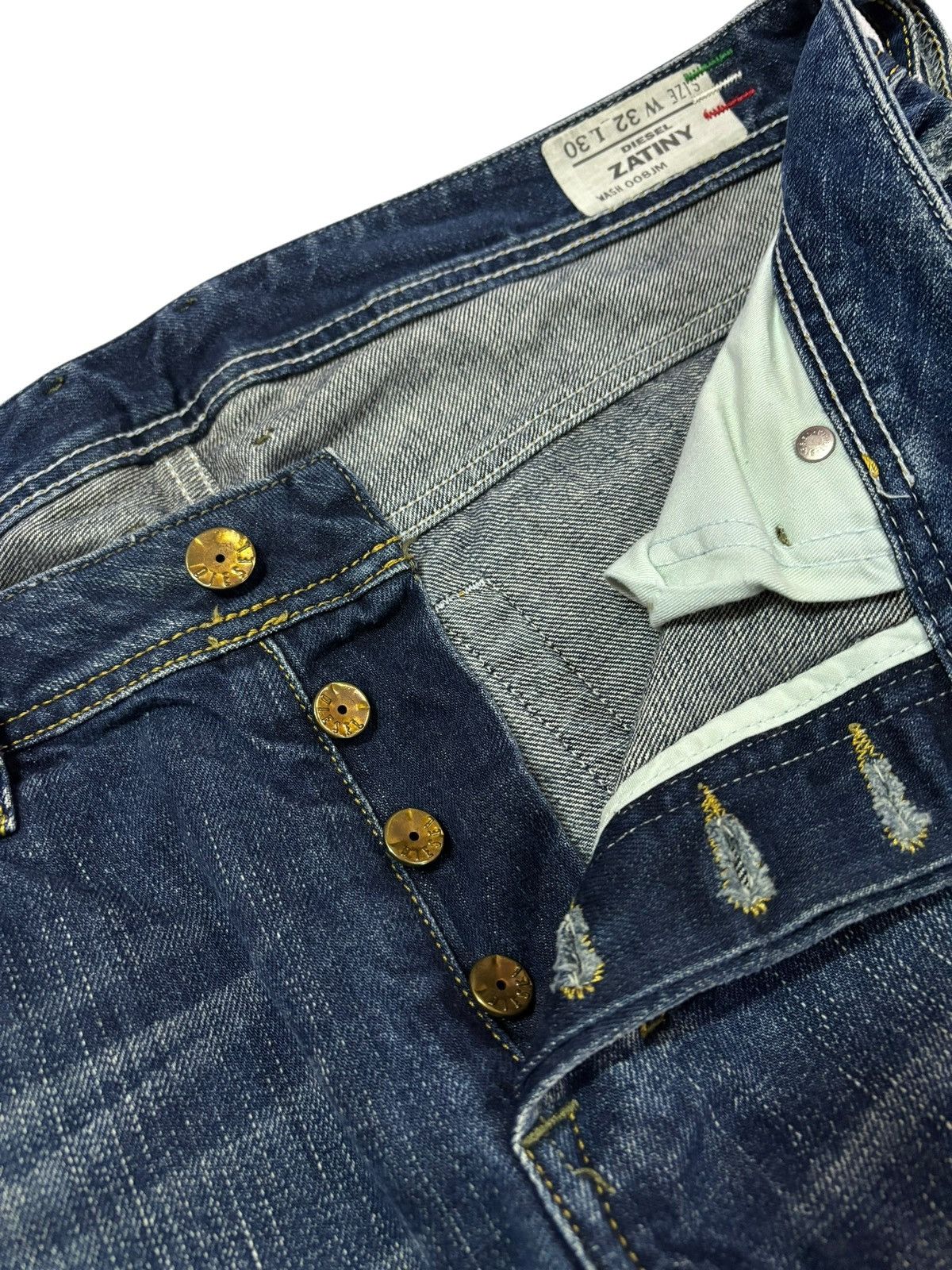 Diesel Vtg Diesel Zatiny Bootcut Distressed Jeans Size US 34 / EU 50 - 7 Thumbnail