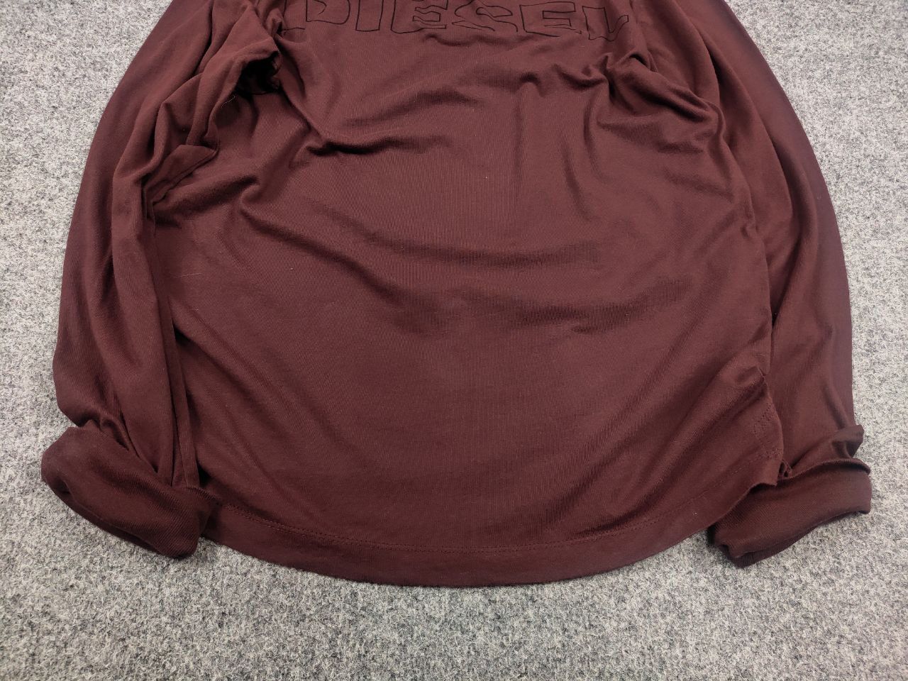 Diesel Vintage Diesel Dark Brown Logo Y2k Long Sleeve Light Hoodie Size US M / EU 48-50 / 2 - 6 Thumbnail