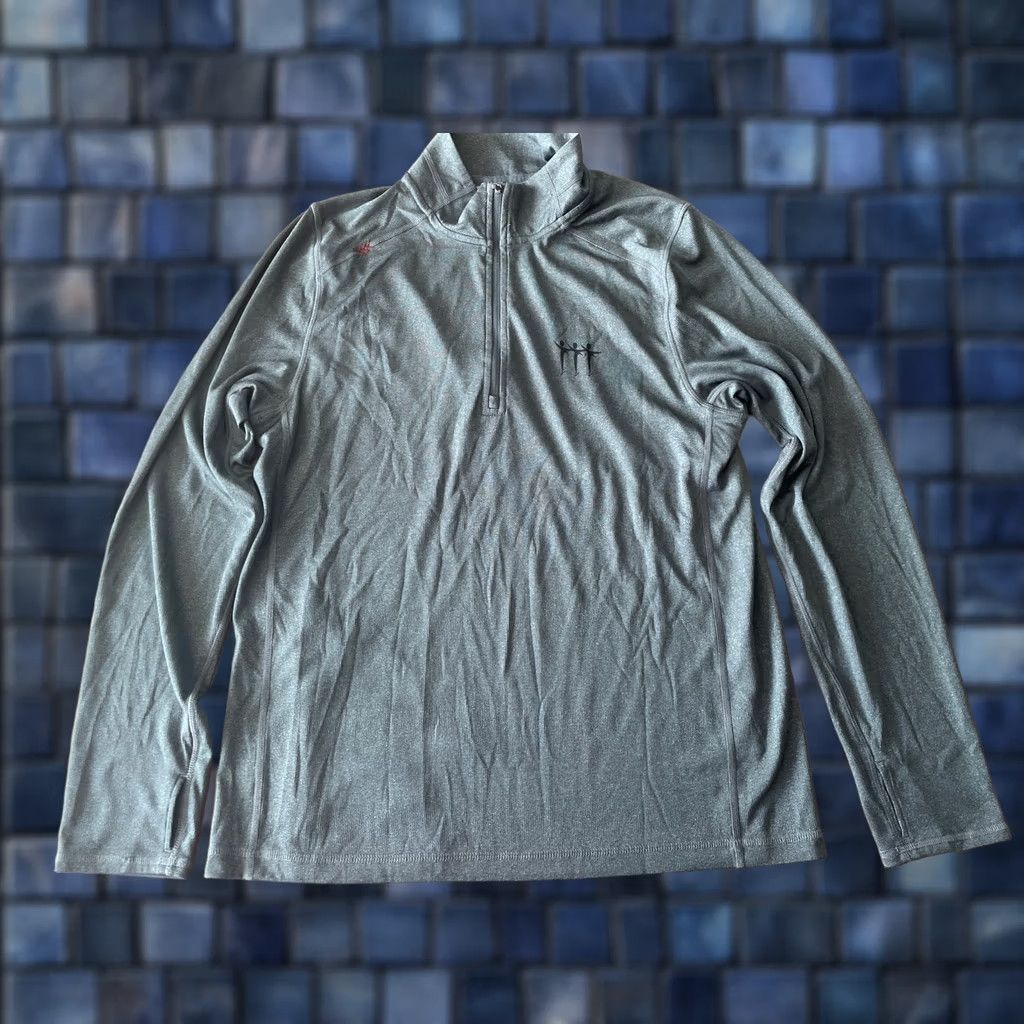 Rhone Rhone Mens L Gray Performance Sweater Active 1/4 Zip Back Pocket Logo Athletic Size US L / EU 52-54 / 3 - 1 Thumbnail