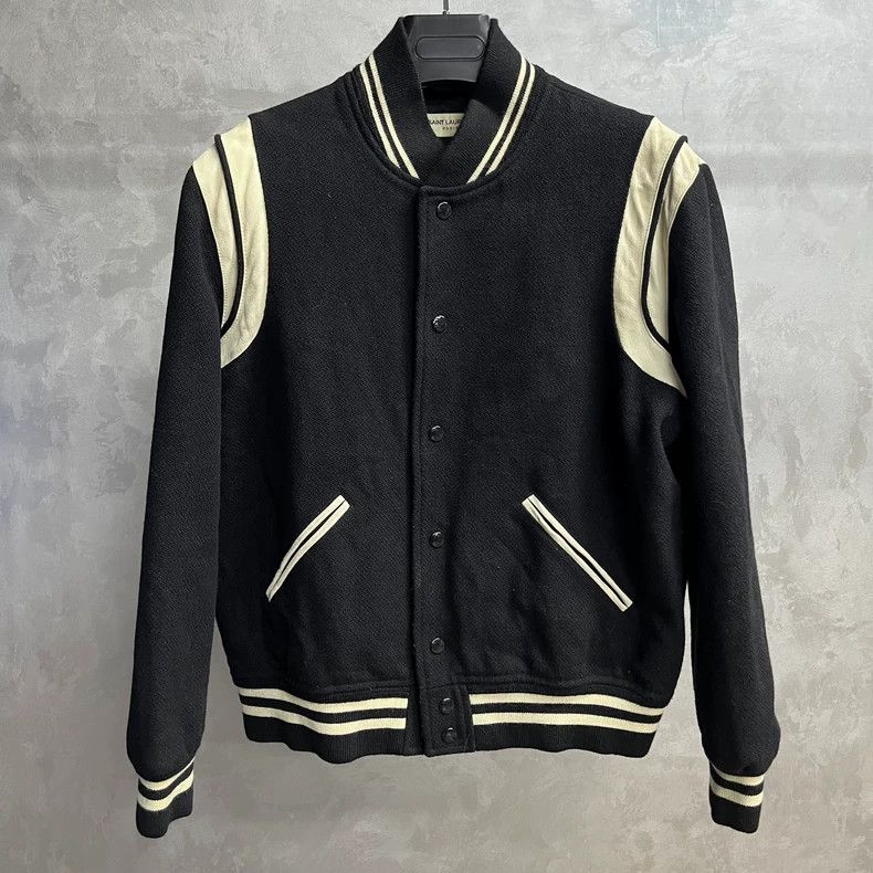 Saint Laurent Paris Saint Laurent Paris Black Stripe Casual Single Breasted Ted Size US L / EU 52-54 / 3 - 1 Thumbnail