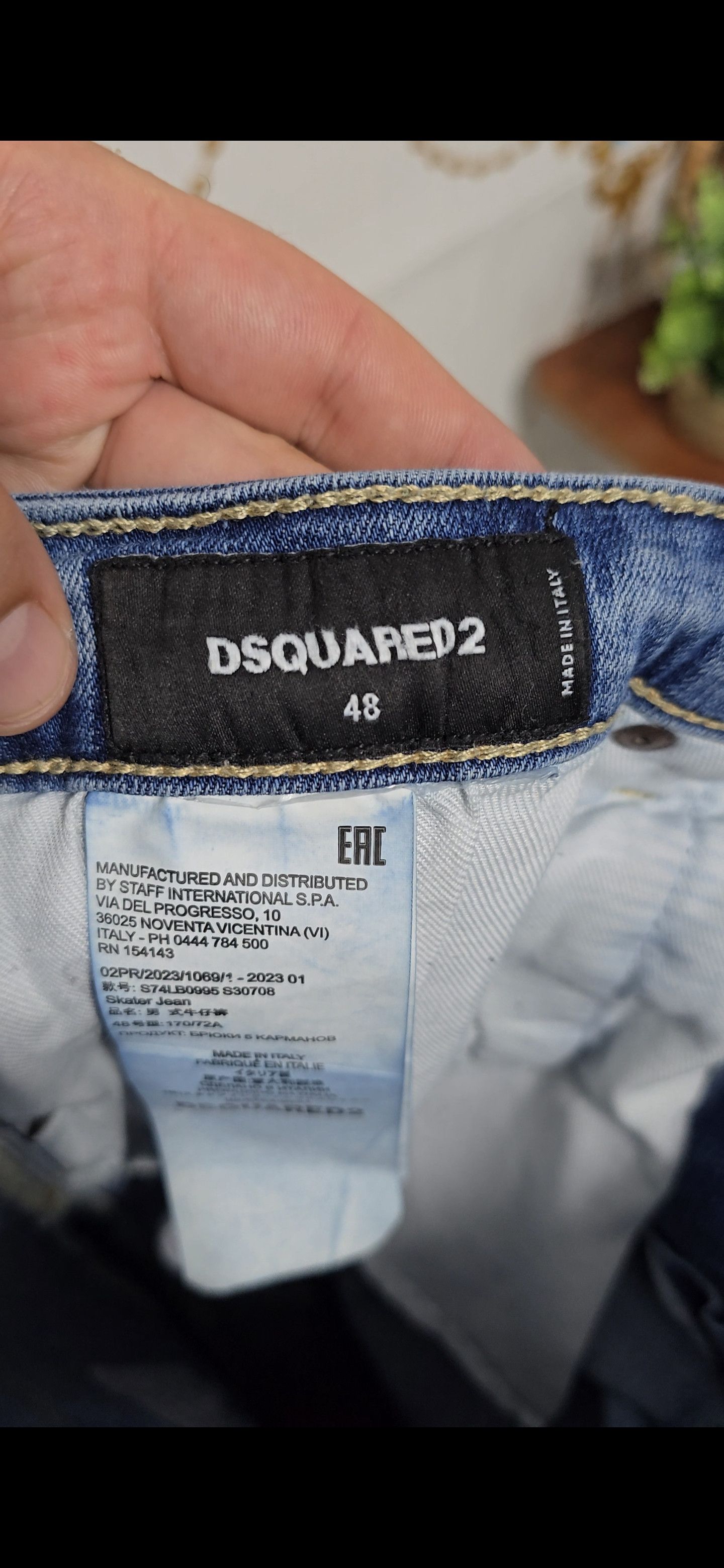 Dsquared2 DSQUARED 2 jeans for men size w32 48ita excellent condition Size US 32 / EU 48 - 2 Thumbnail