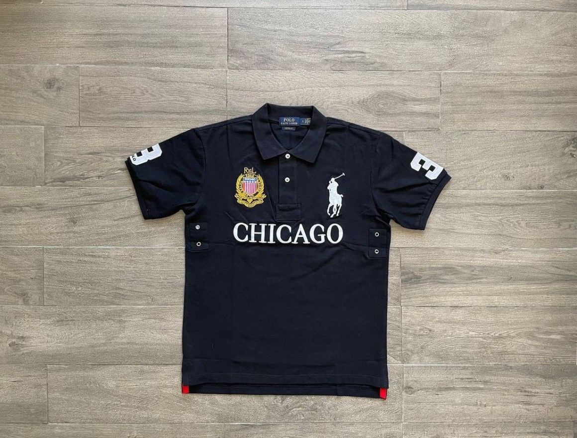 美品✨️ RalphLauren 　ラルフローレン ポロシャツ　シカゴ POLO RALPH LAUREN ポロラルフローレン ポロシャツ 鹿の子