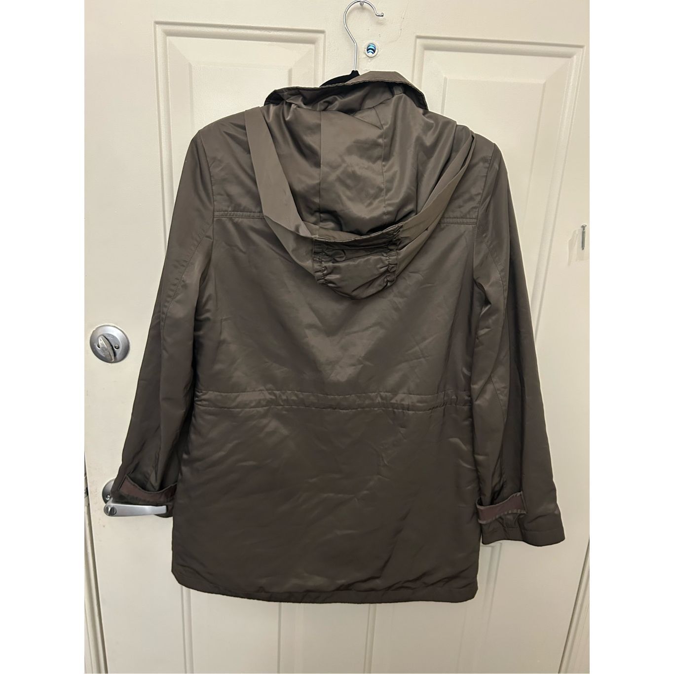 Canari Tahari Quilted Ruffle Zip Coat, Hooded Jacket, Sz Medium Size M / US 6-8 / IT 42-44 - 10 Thumbnail