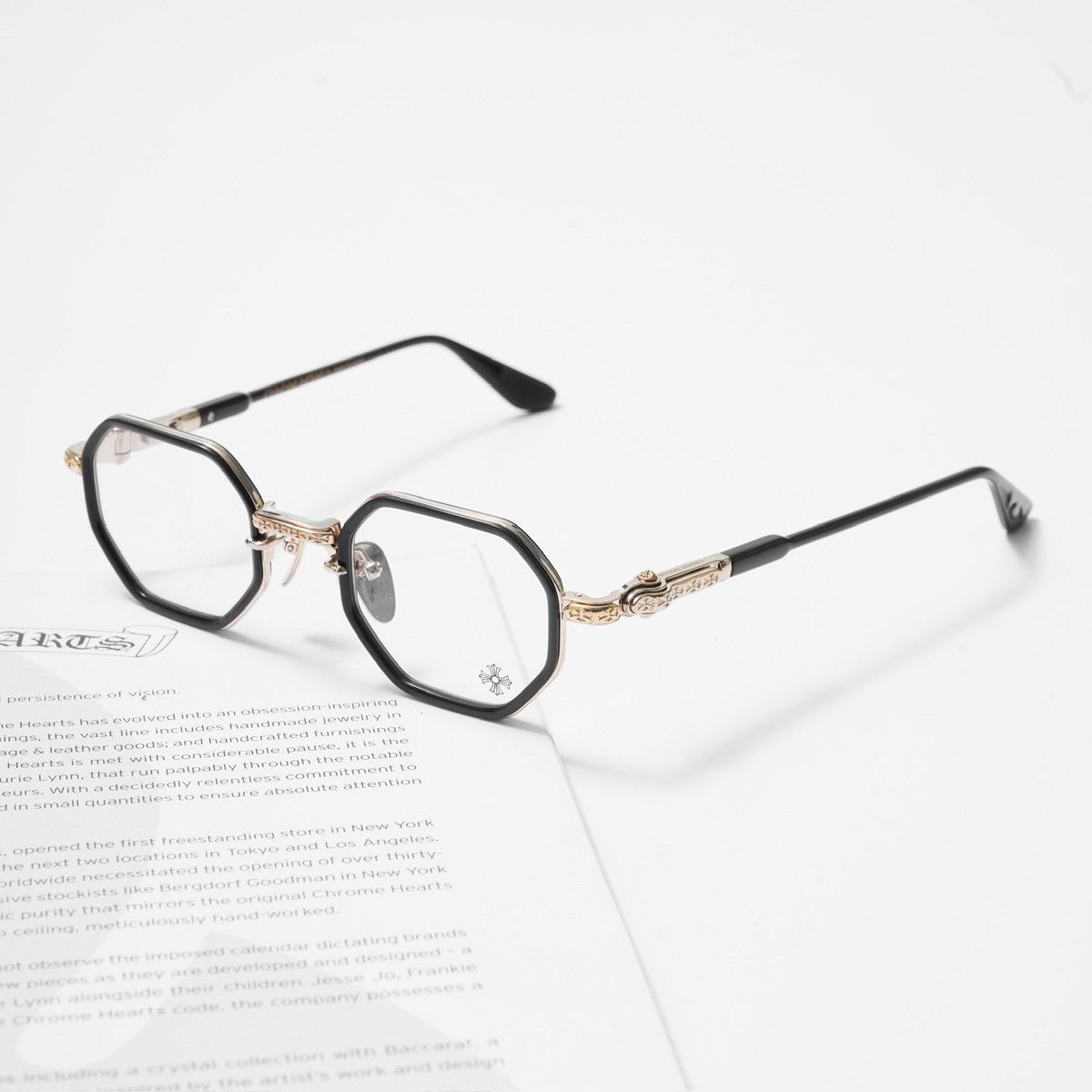 Chrome Hearts CHROME HEARTS TATTERS CLASSIC BROWN - GOLD PLATED GLASSES Size ONE SIZE - 1 Thumbnail