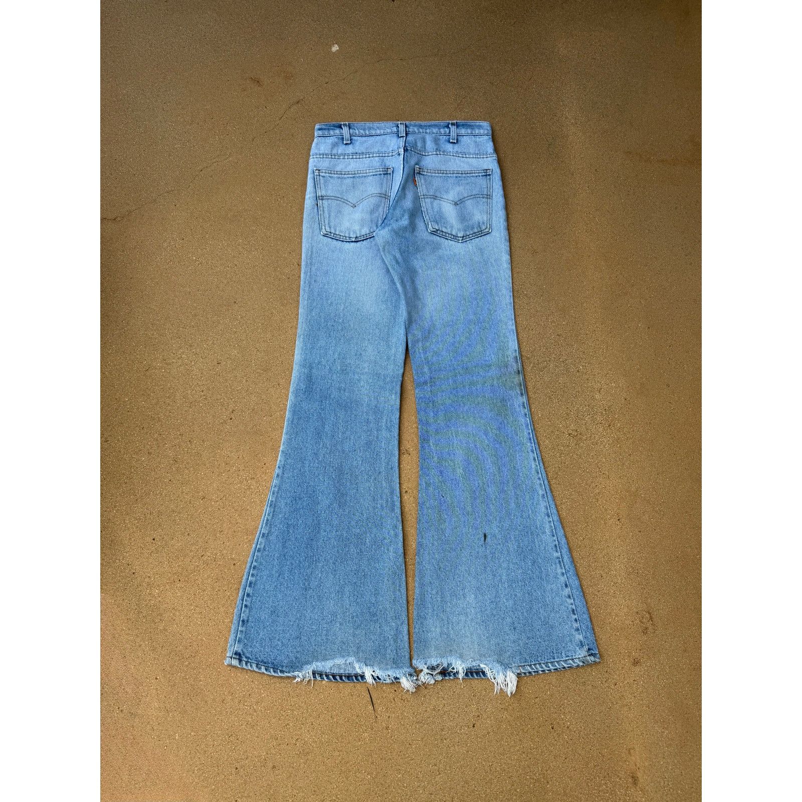 Levi's Vtg 80's Levi's 684 Orange Tab Bellbottom Flare Jeans 30x33 Size US 30 / EU 46 - 2 Thumbnail